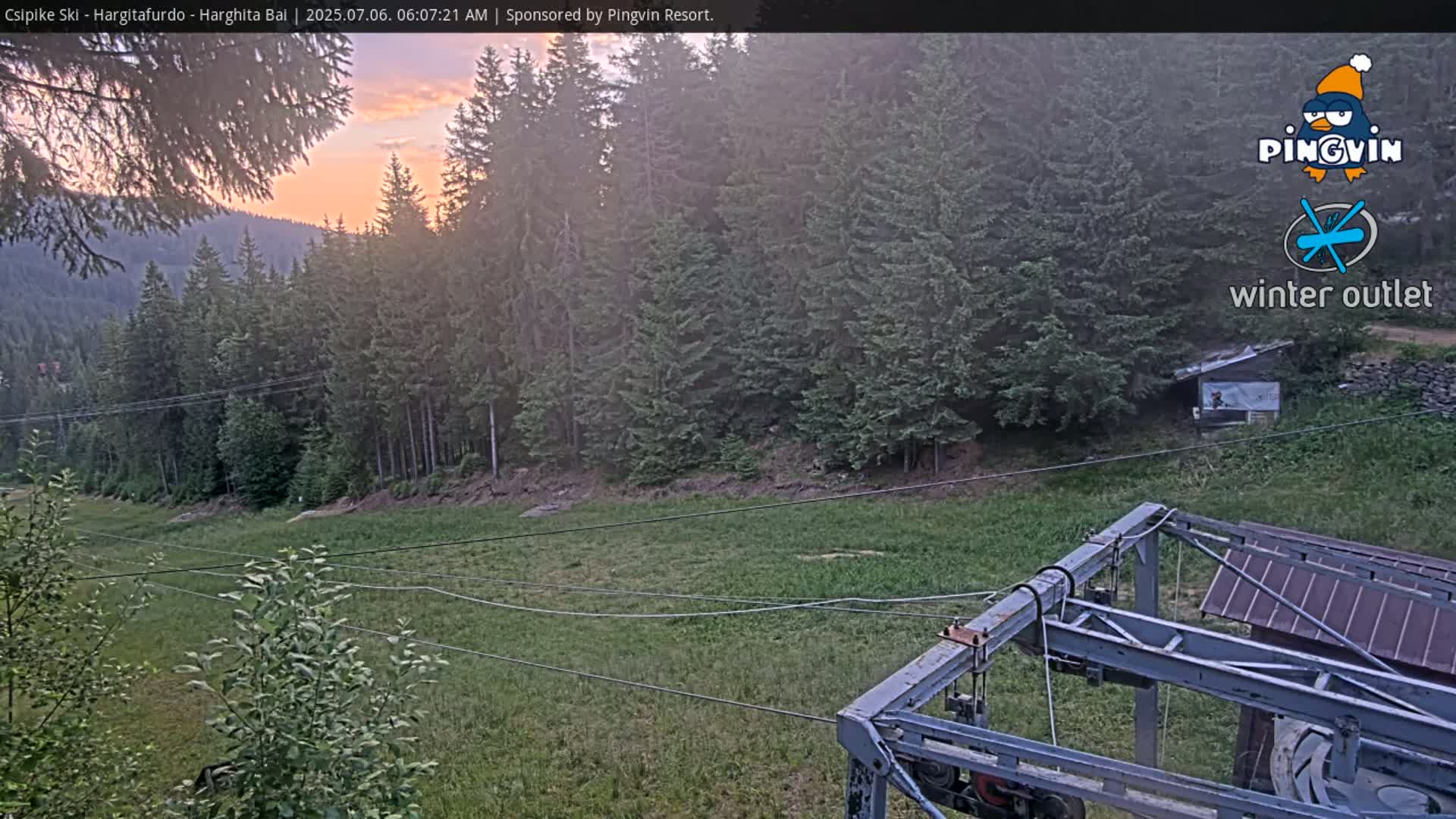 Harghita Băi, Hargitafurdo Ski Slope & Charlift Live Cam - Miercurea Ciuc, Harghita, Romania