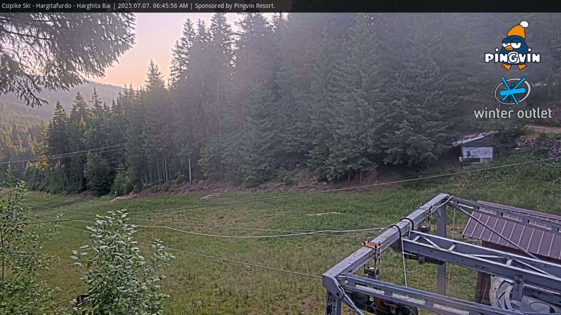 Harghita Băi, Hargitafurdo Ski Slope & Charlift Live Cam - Miercurea Ciuc, Harghita, Romania