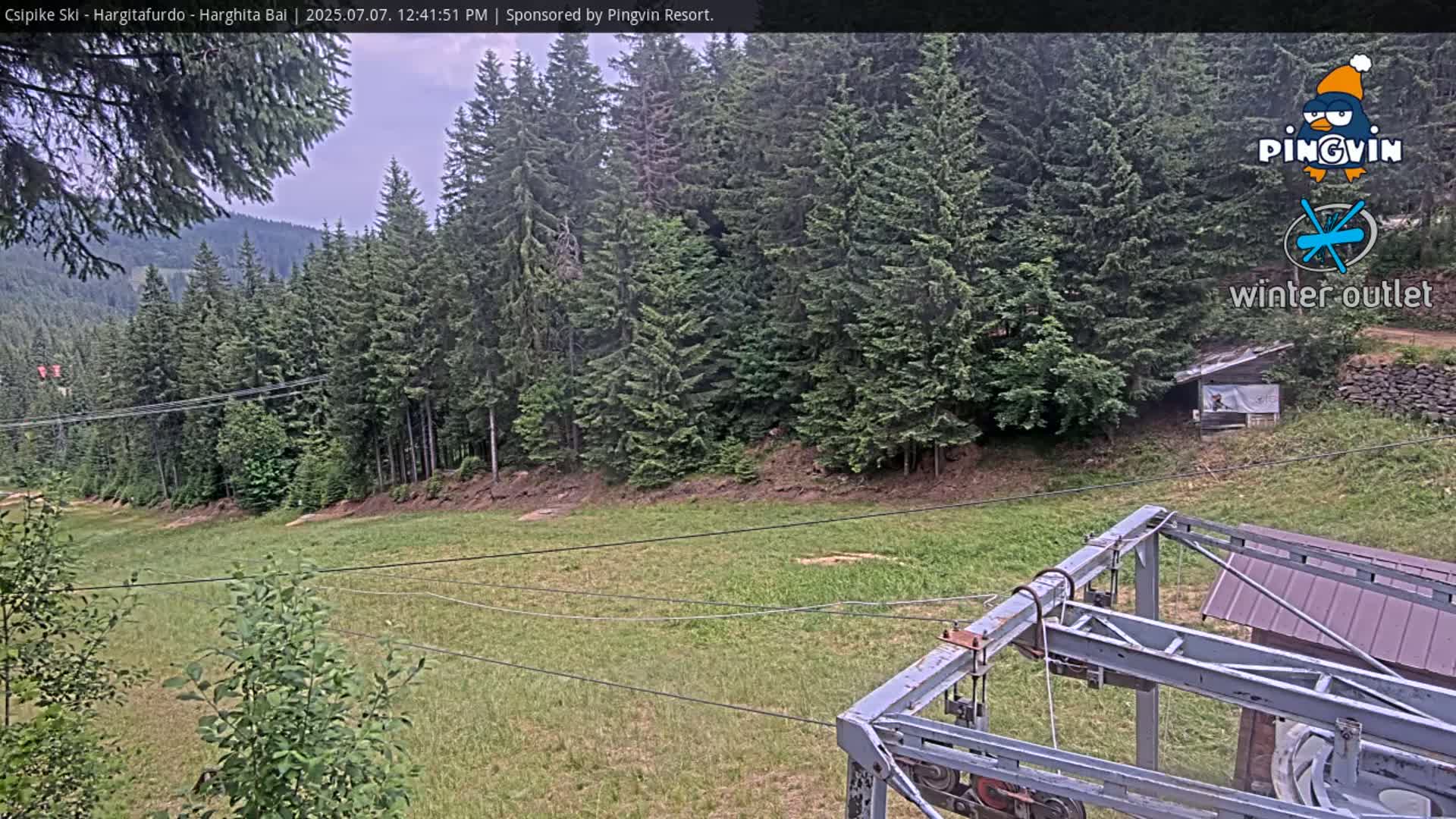 Harghita Băi, Hargitafurdo Ski Slope & Charlift Live Cam - Miercurea Ciuc, Harghita, Romania