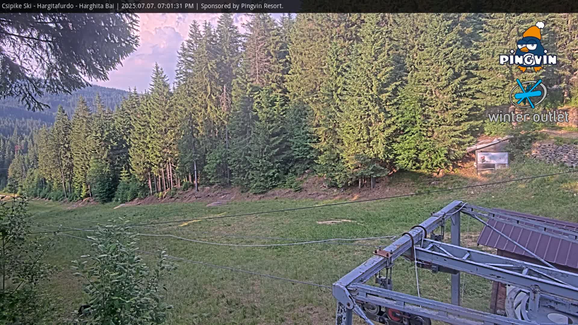 Harghita Băi, Hargitafurdo Ski Slope & Charlift Live Cam - Miercurea Ciuc, Harghita, Romania