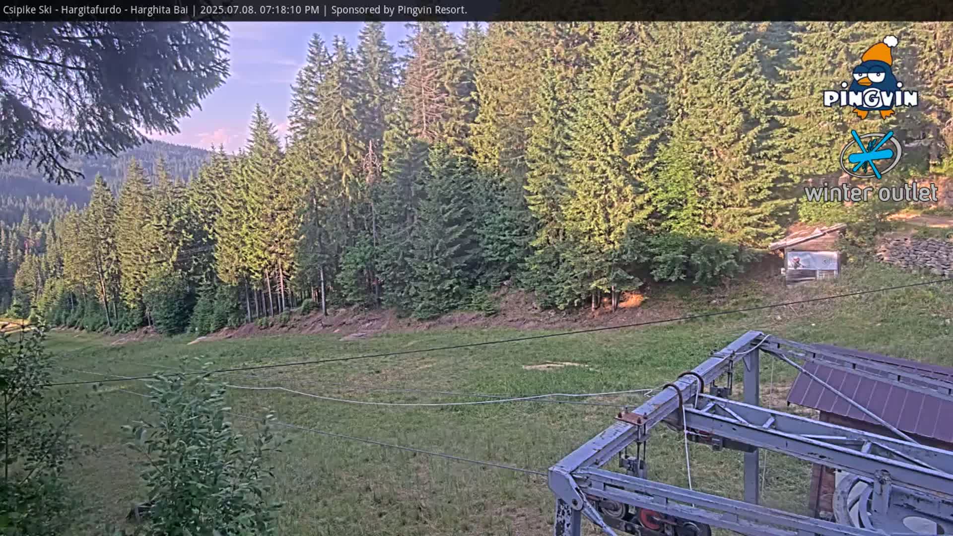 Harghita Băi, Hargitafurdo Ski Slope & Charlift Live Cam - Miercurea Ciuc, Harghita, Romania