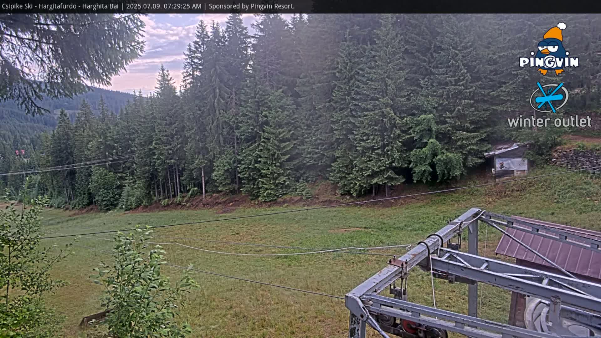 Harghita Băi, Hargitafurdo Ski Slope & Charlift Live Cam - Miercurea Ciuc, Harghita, Romania