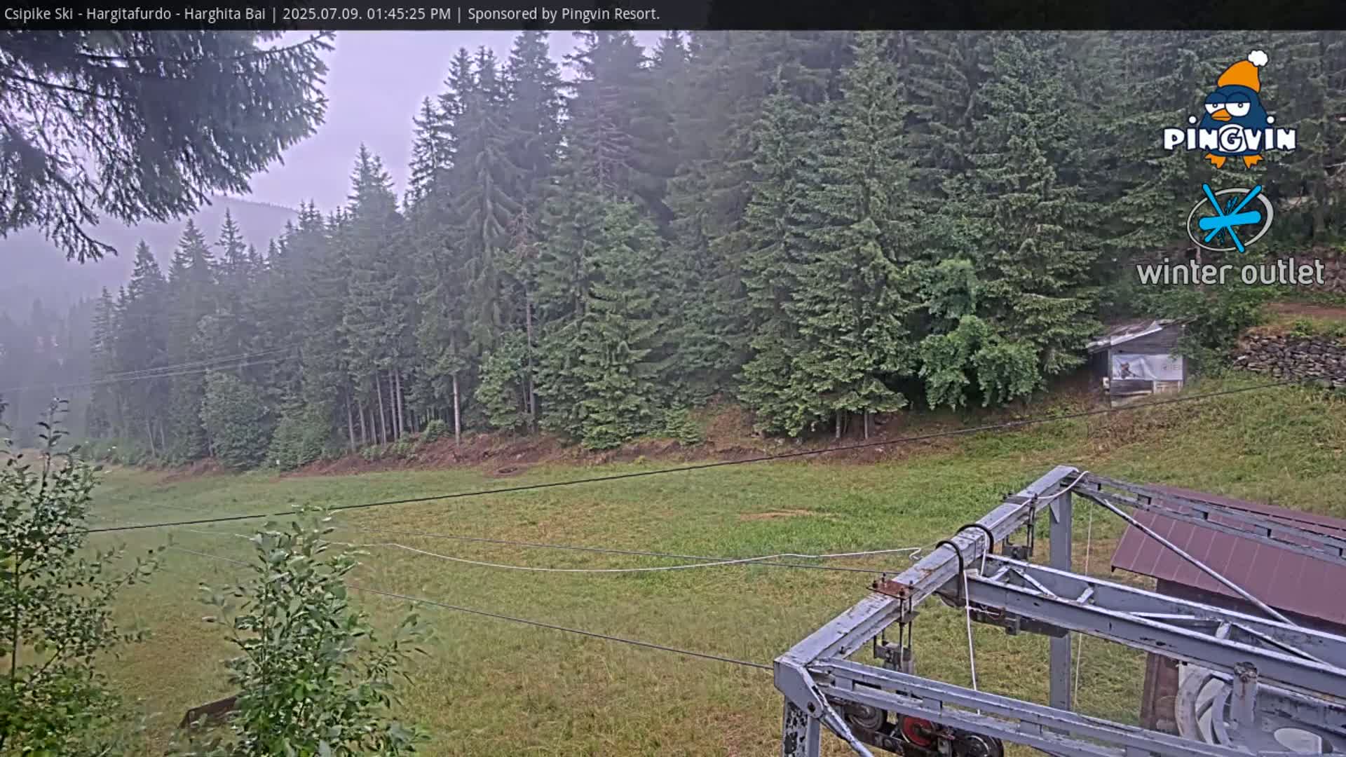 Harghita Băi, Hargitafurdo Ski Slope & Charlift Live Cam - Miercurea Ciuc, Harghita, Romania