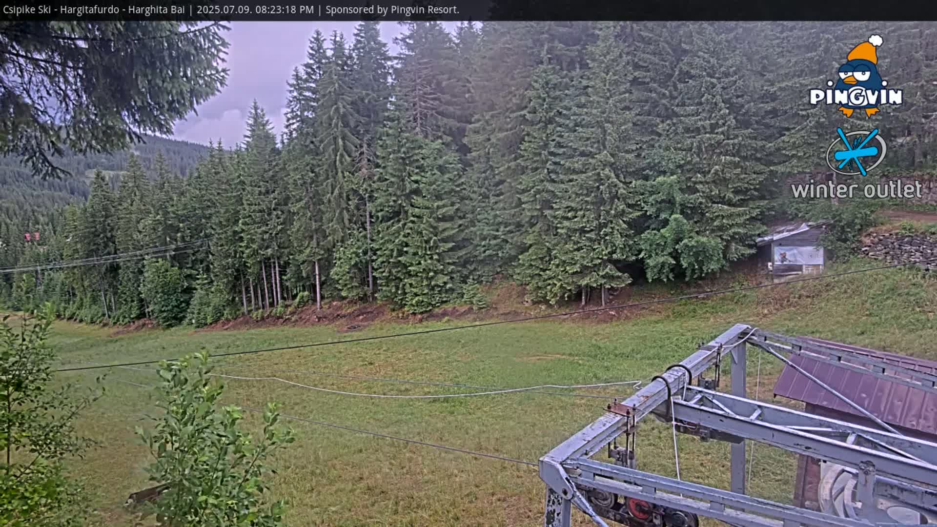 Harghita Băi, Hargitafurdo Ski Slope & Charlift Live Cam - Miercurea Ciuc, Harghita, Romania