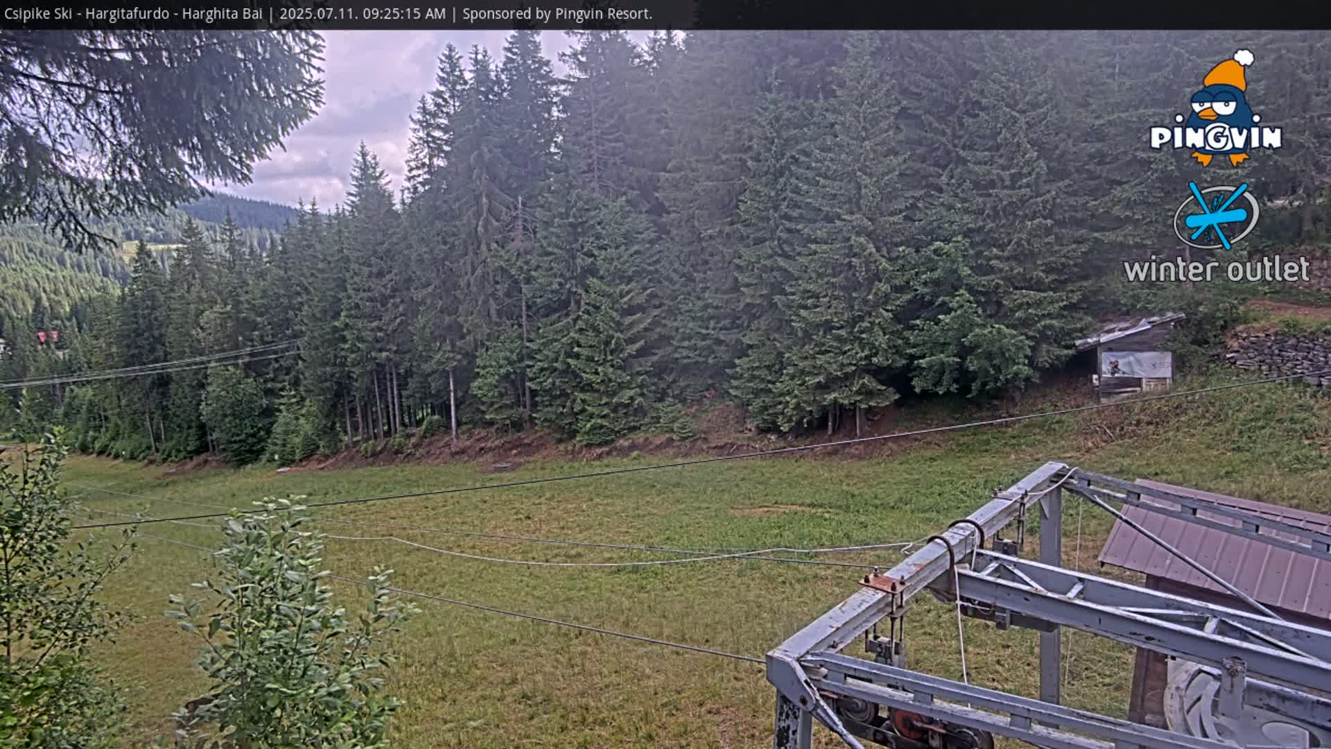 Harghita Băi, Hargitafurdo Ski Slope & Charlift Live Cam - Miercurea Ciuc, Harghita, Romania