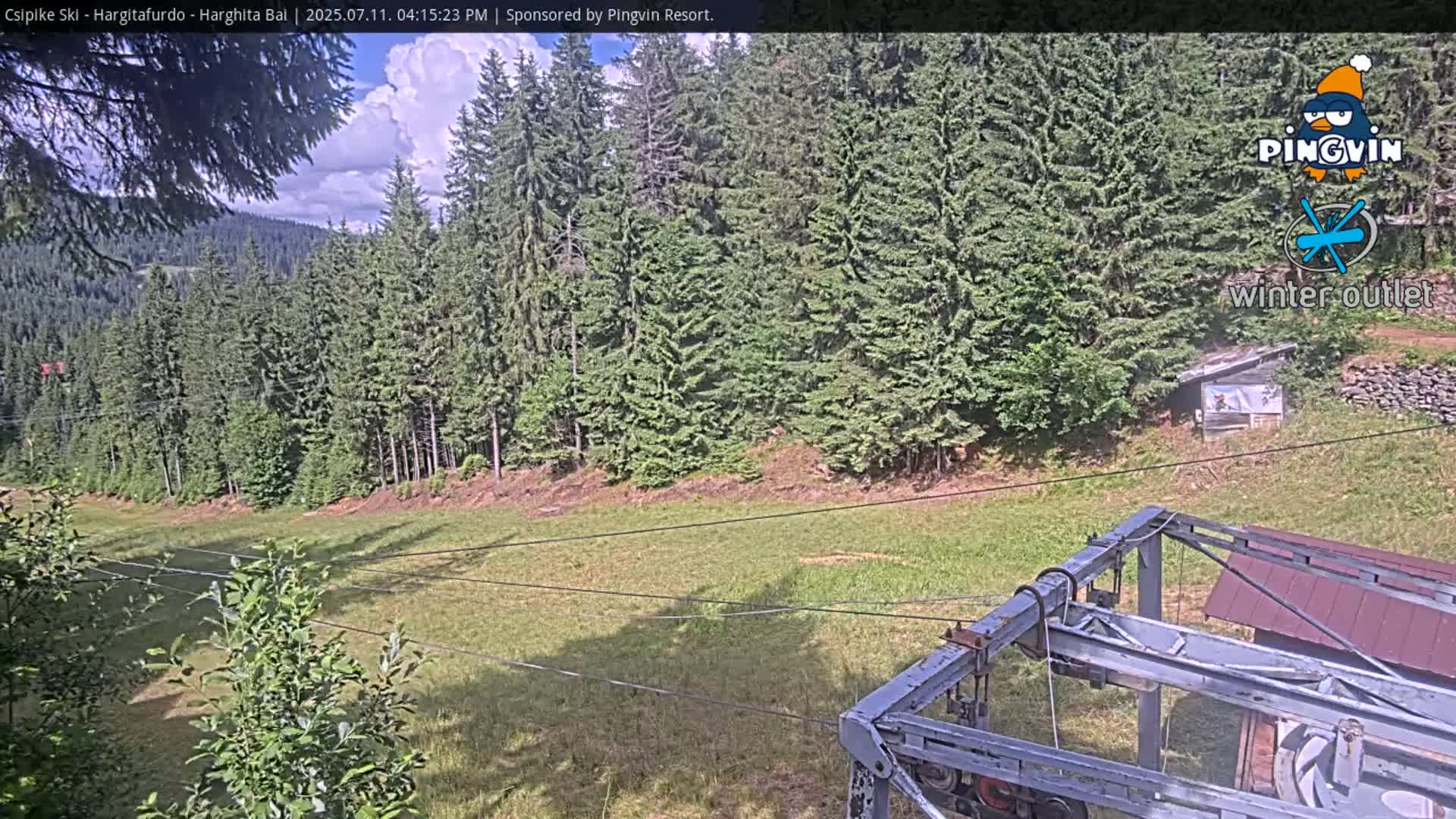 Harghita Băi, Hargitafurdo Ski Slope & Charlift Live Cam - Miercurea Ciuc, Harghita, Romania