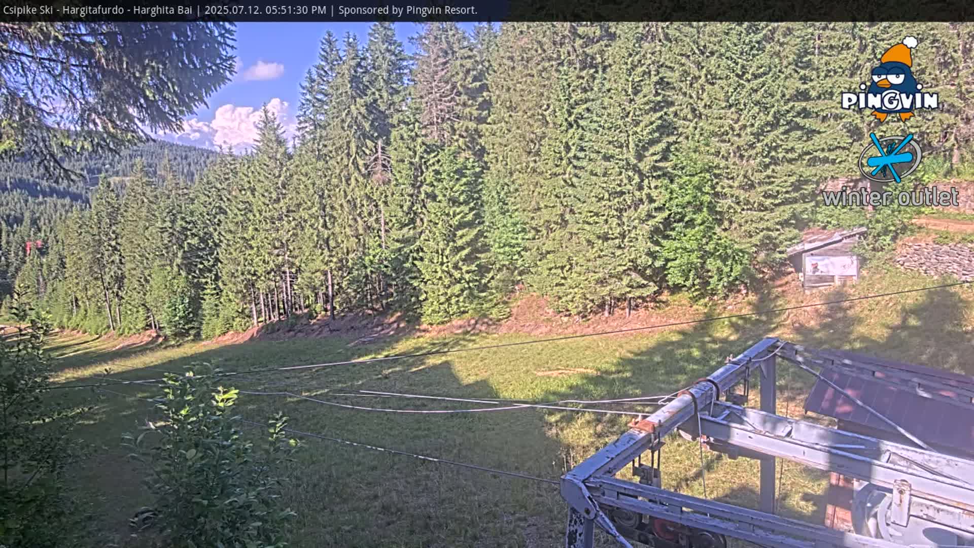 Harghita Băi, Hargitafurdo Ski Slope & Charlift Live Cam - Miercurea Ciuc, Harghita, Romania