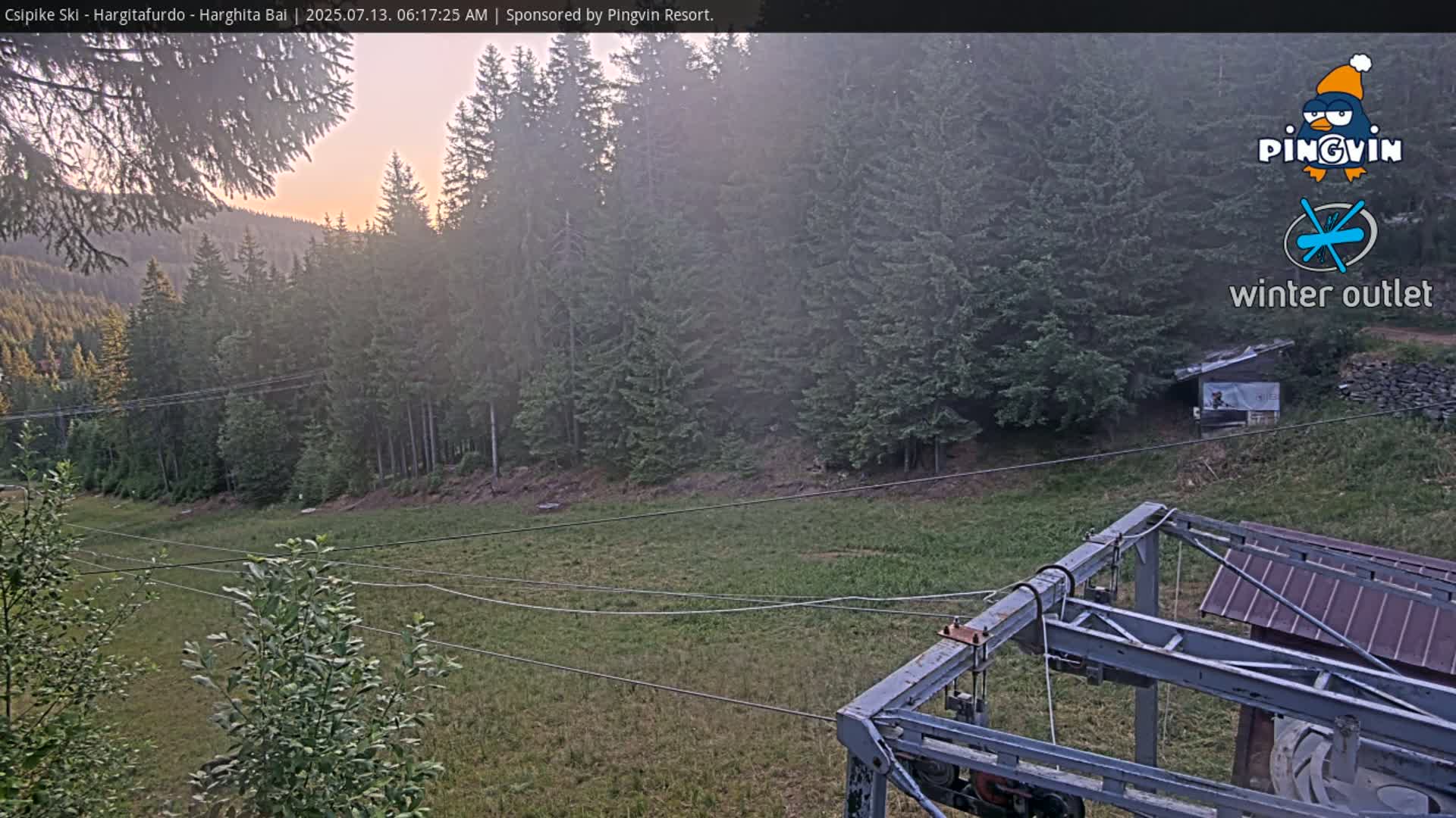 Harghita Băi, Hargitafurdo Ski Slope & Charlift Live Cam - Miercurea Ciuc, Harghita, Romania