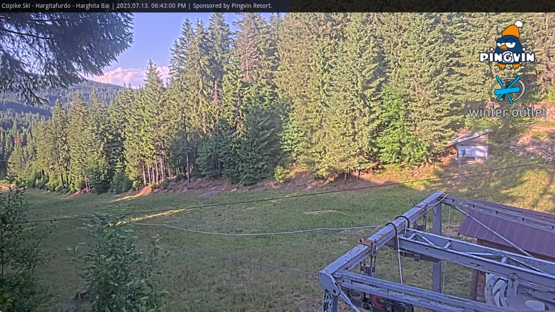 Harghita Băi, Hargitafurdo Ski Slope & Charlift Live Cam - Miercurea Ciuc, Harghita, Romania