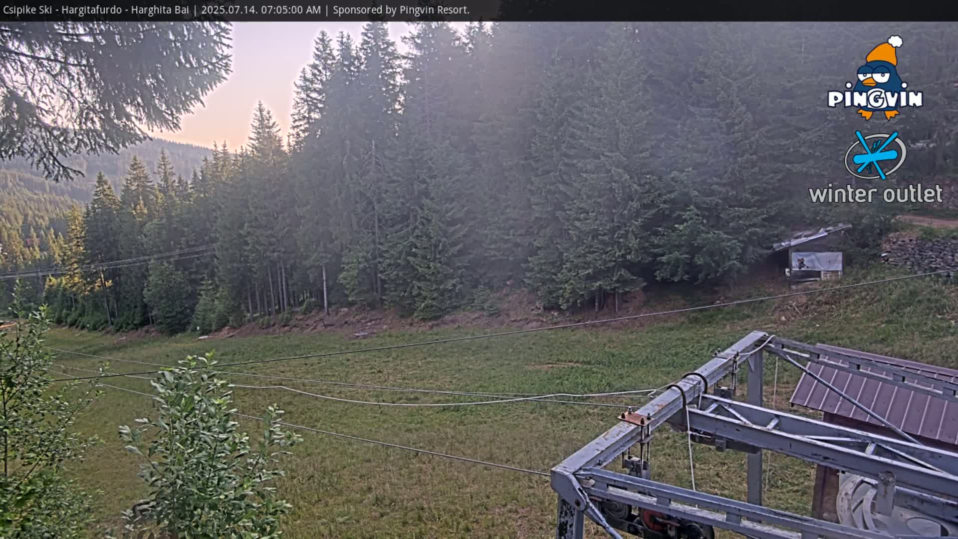 Harghita Băi, Hargitafurdo Ski Slope & Charlift Live Cam - Miercurea Ciuc, Harghita, Romania