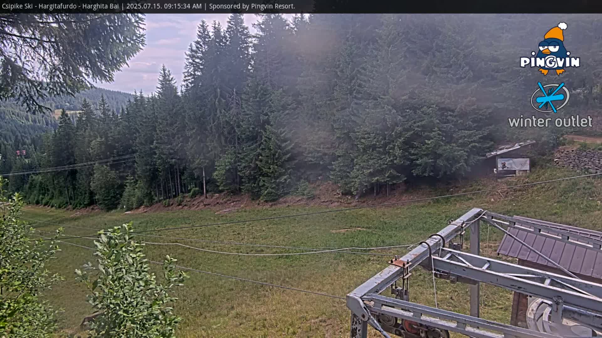Harghita Băi, Hargitafurdo Ski Slope & Charlift Live Cam - Miercurea Ciuc, Harghita, Romania
