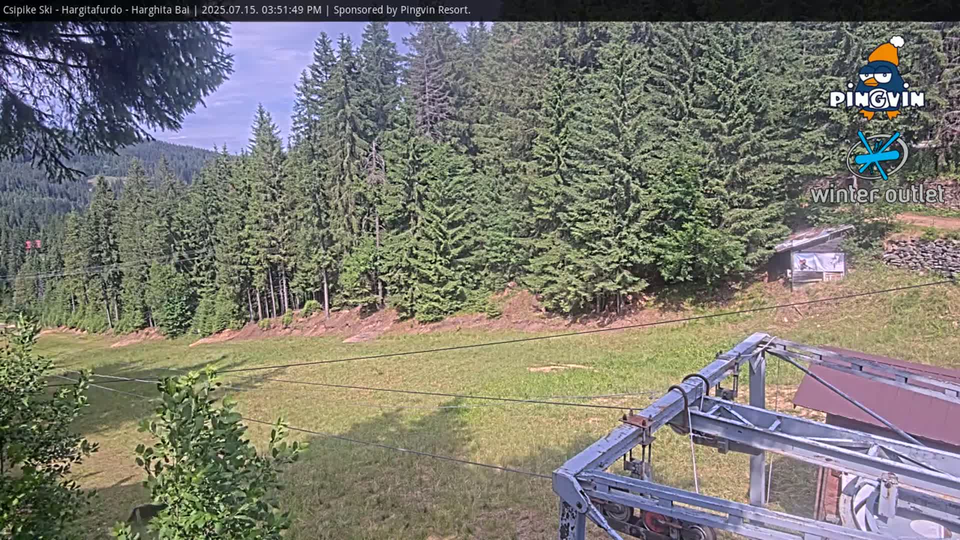 Harghita Băi, Hargitafurdo Ski Slope & Charlift Live Cam - Miercurea Ciuc, Harghita, Romania