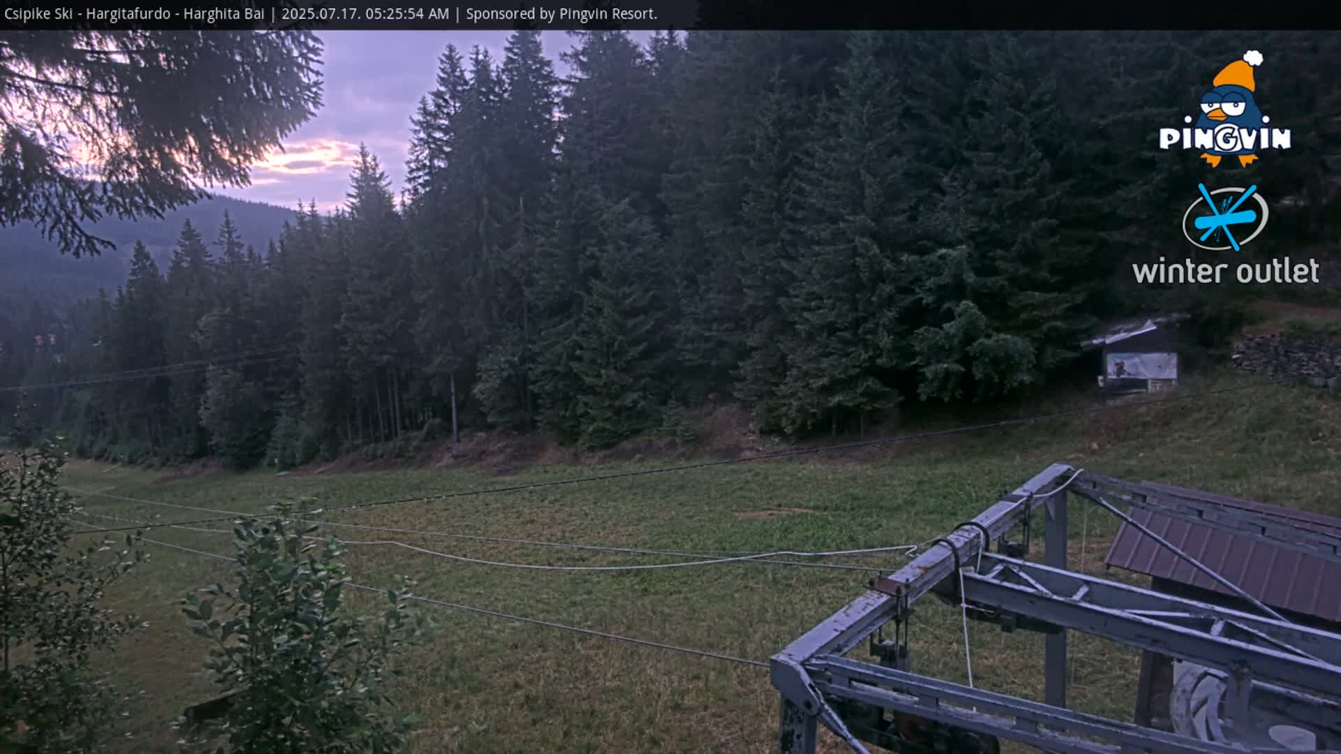 Harghita Băi, Hargitafurdo Ski Slope & Charlift Live Cam - Miercurea Ciuc, Harghita, Romania