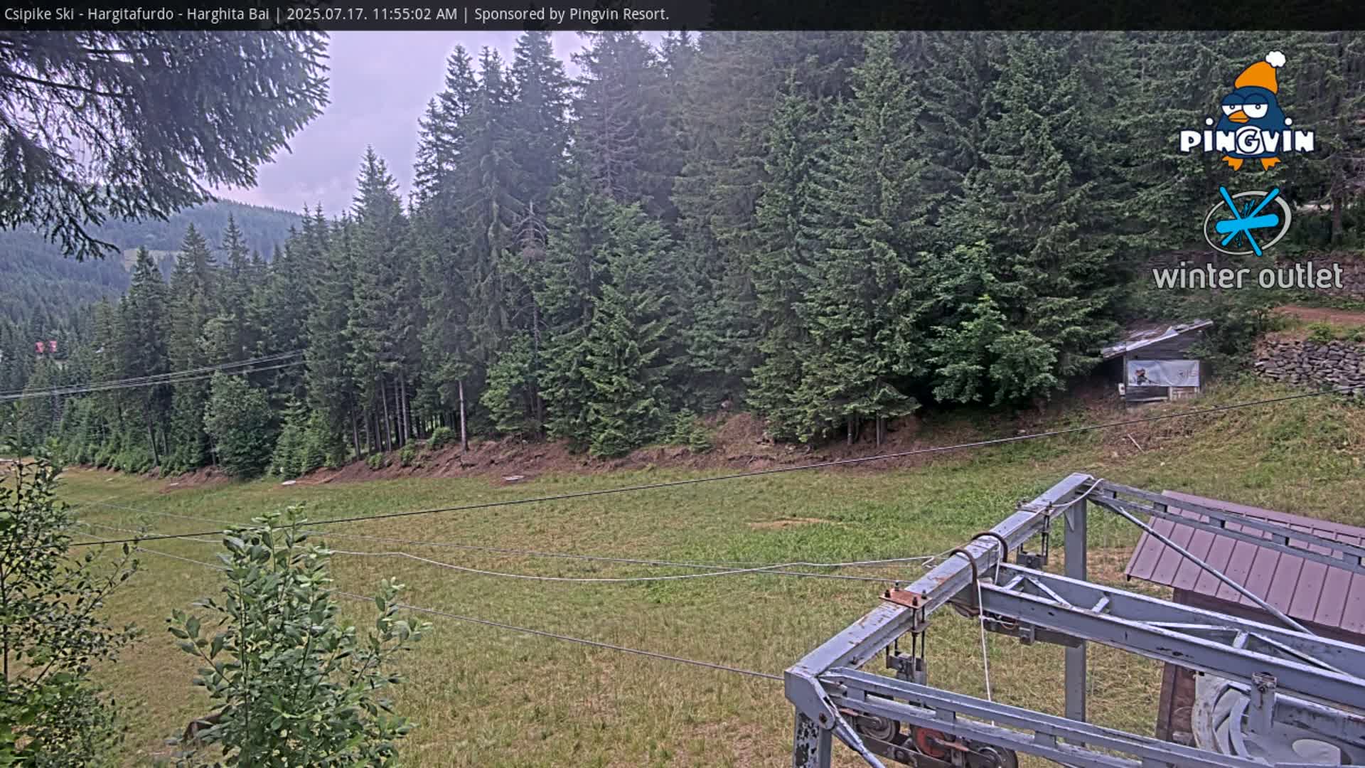 Harghita Băi, Hargitafurdo Ski Slope & Charlift Live Cam - Miercurea Ciuc, Harghita, Romania