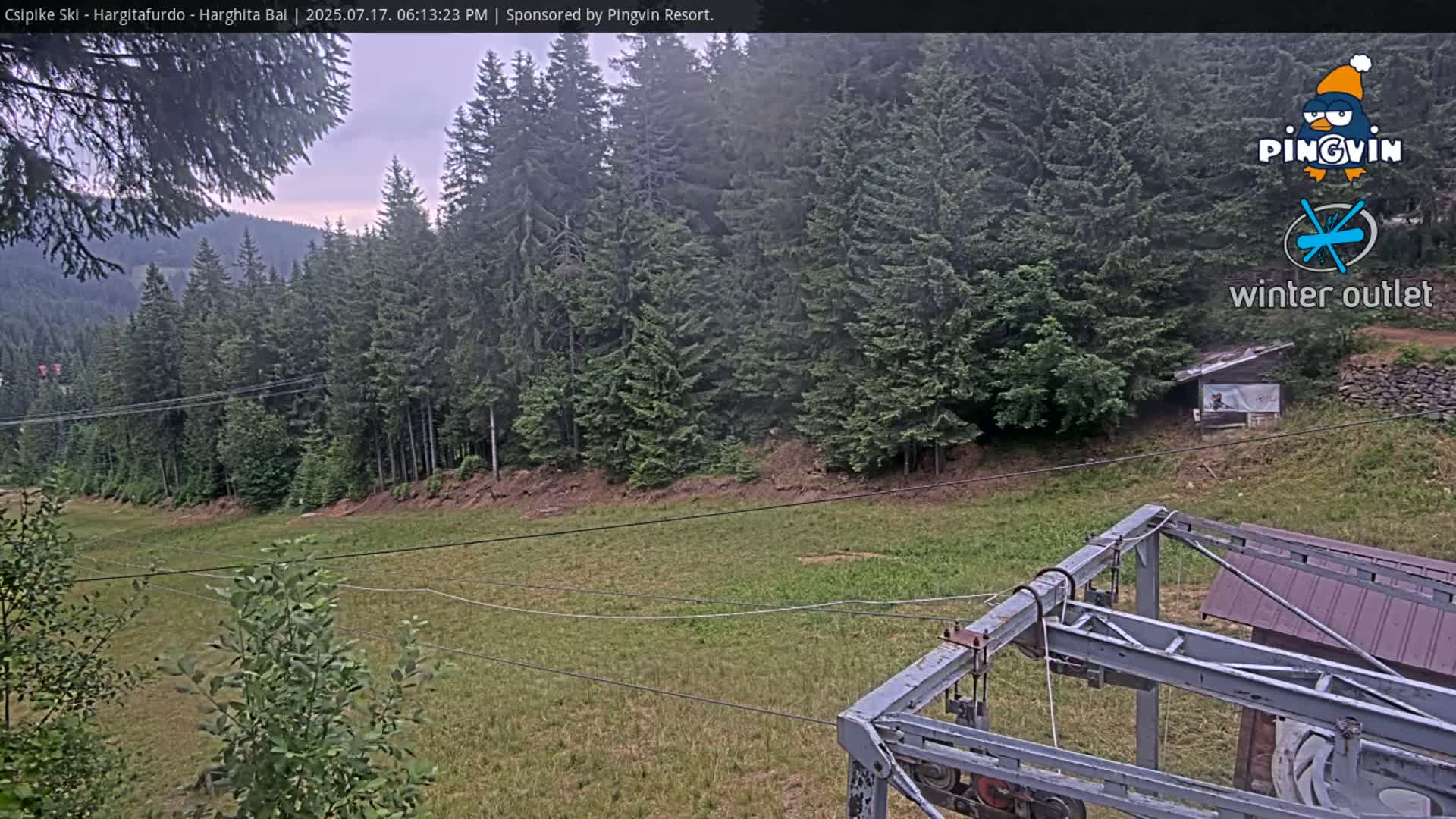 Harghita Băi, Hargitafurdo Ski Slope & Charlift Live Cam - Miercurea Ciuc, Harghita, Romania