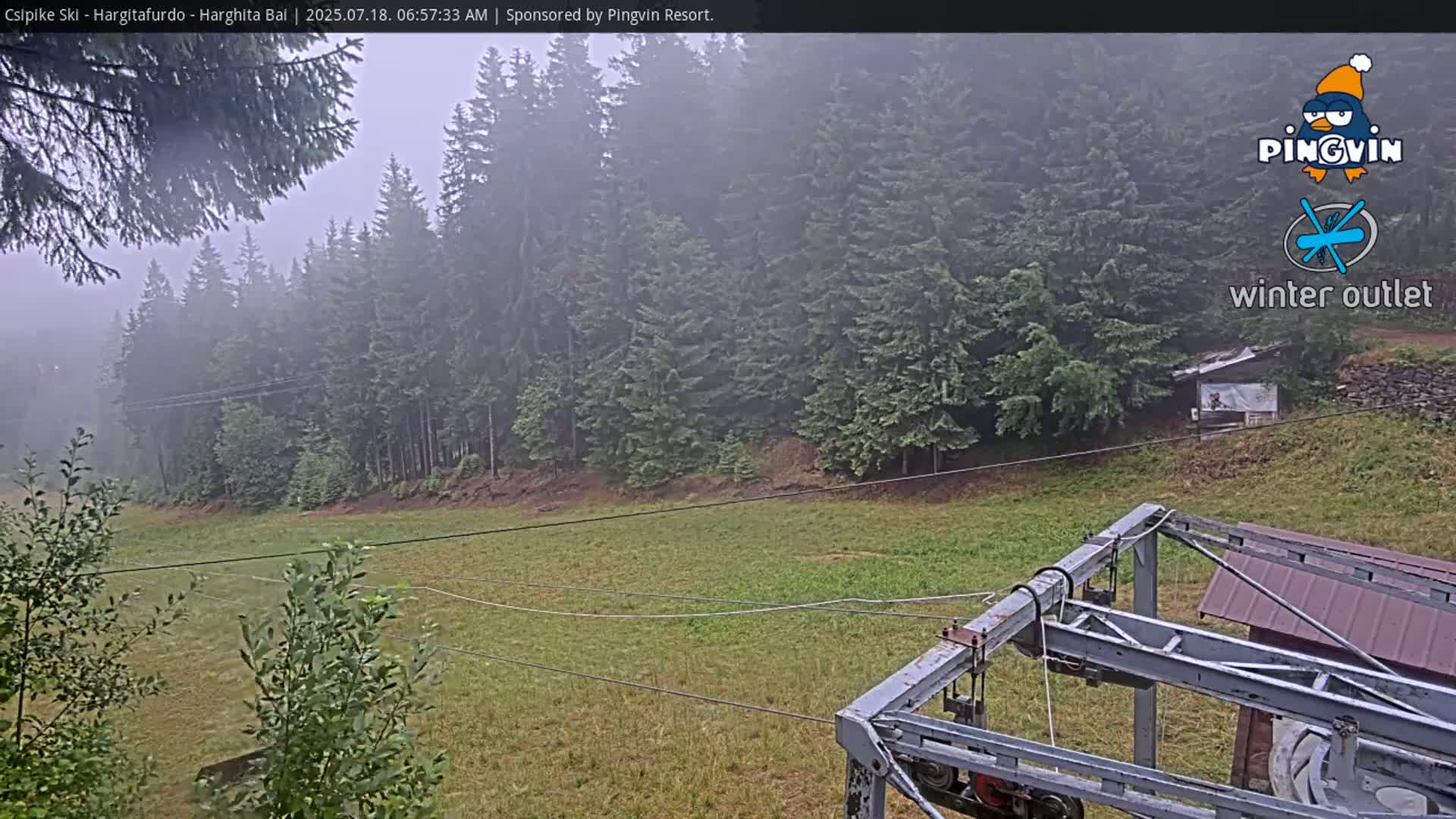 Harghita Băi, Hargitafurdo Ski Slope & Charlift Live Cam - Miercurea Ciuc, Harghita, Romania