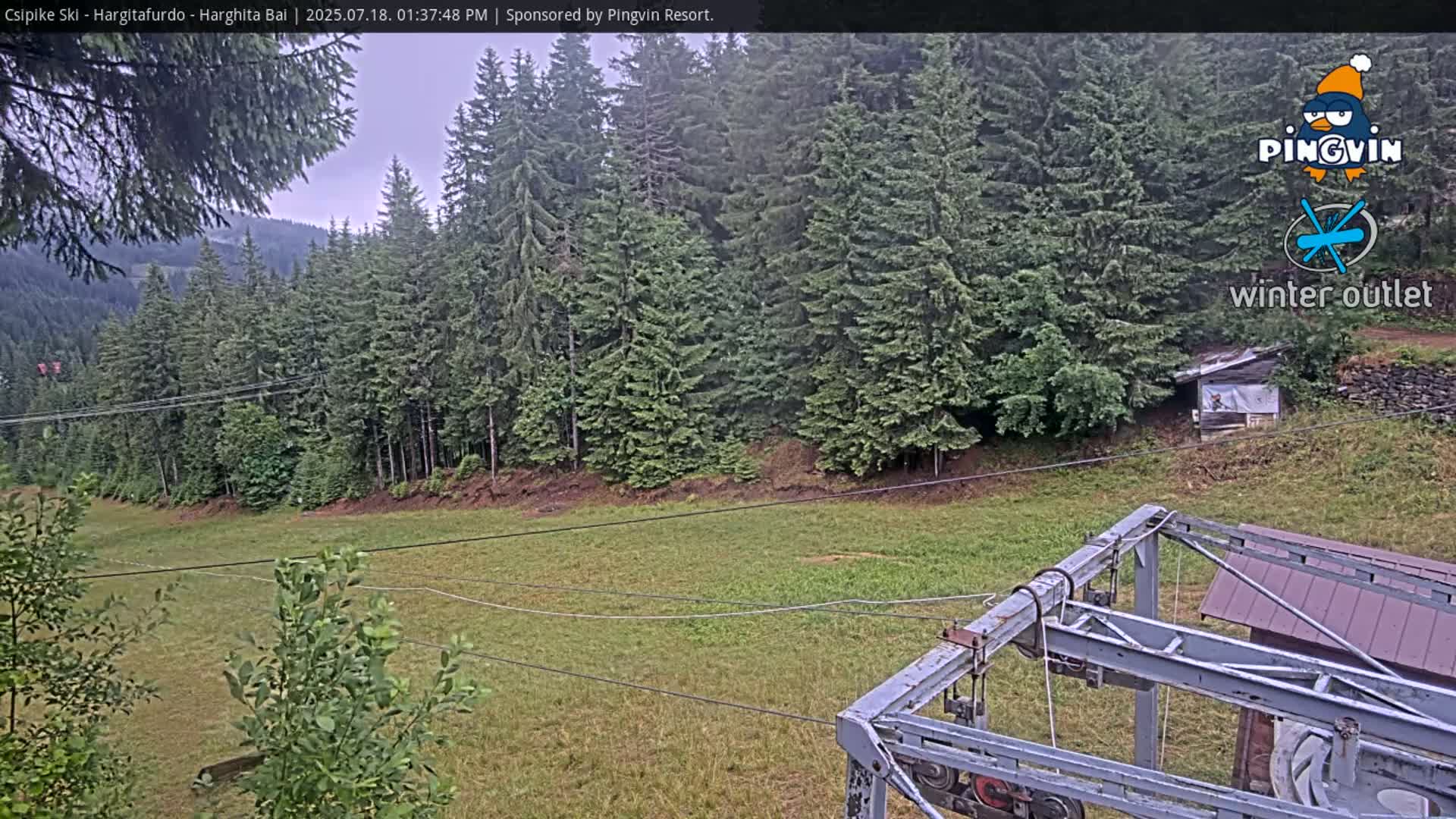 Harghita Băi, Hargitafurdo Ski Slope & Charlift Live Cam - Miercurea Ciuc, Harghita, Romania