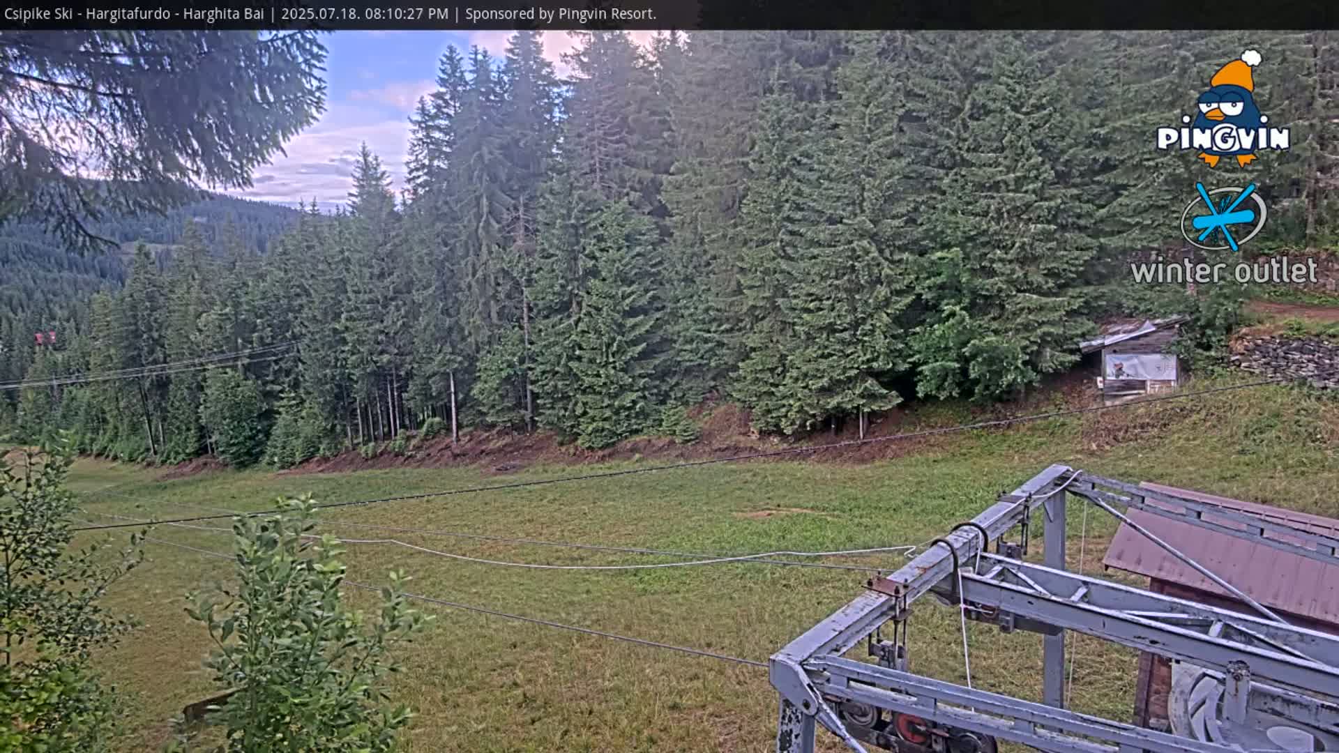Harghita Băi, Hargitafurdo Ski Slope & Charlift Live Cam - Miercurea Ciuc, Harghita, Romania