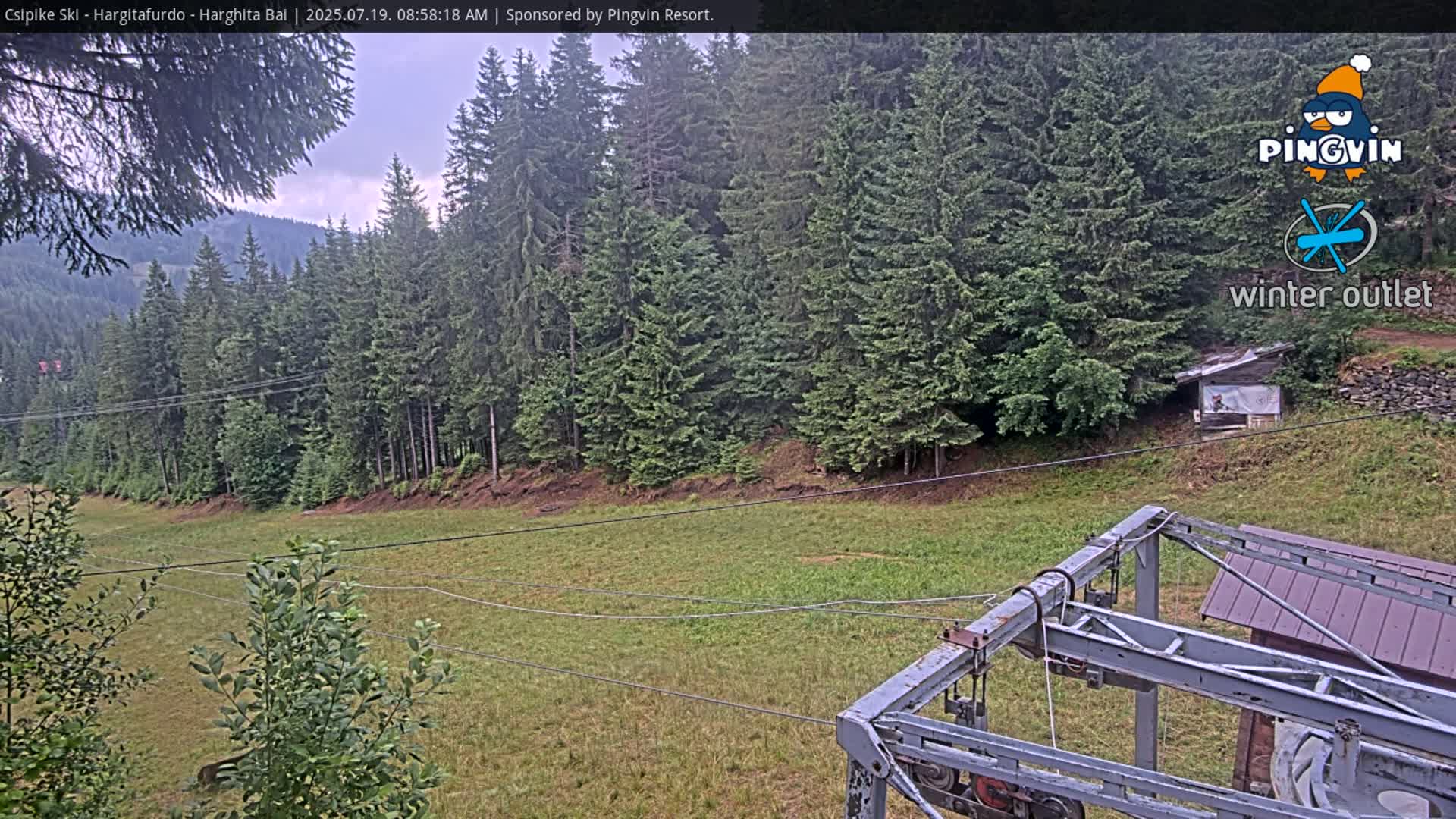 Harghita Băi, Hargitafurdo Ski Slope & Charlift Live Cam - Miercurea Ciuc, Harghita, Romania