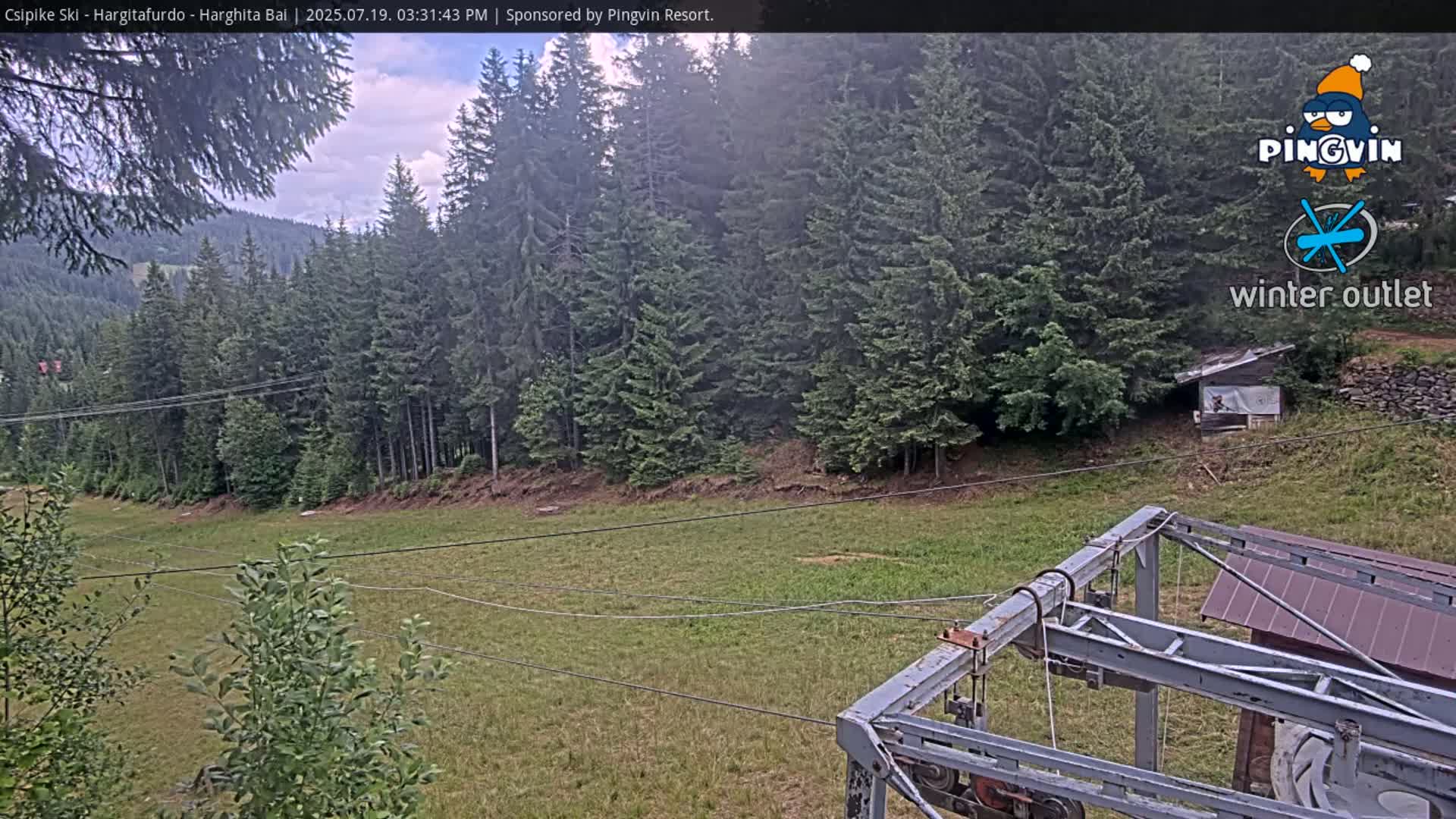 Harghita Băi, Hargitafurdo Ski Slope & Charlift Live Cam - Miercurea Ciuc, Harghita, Romania