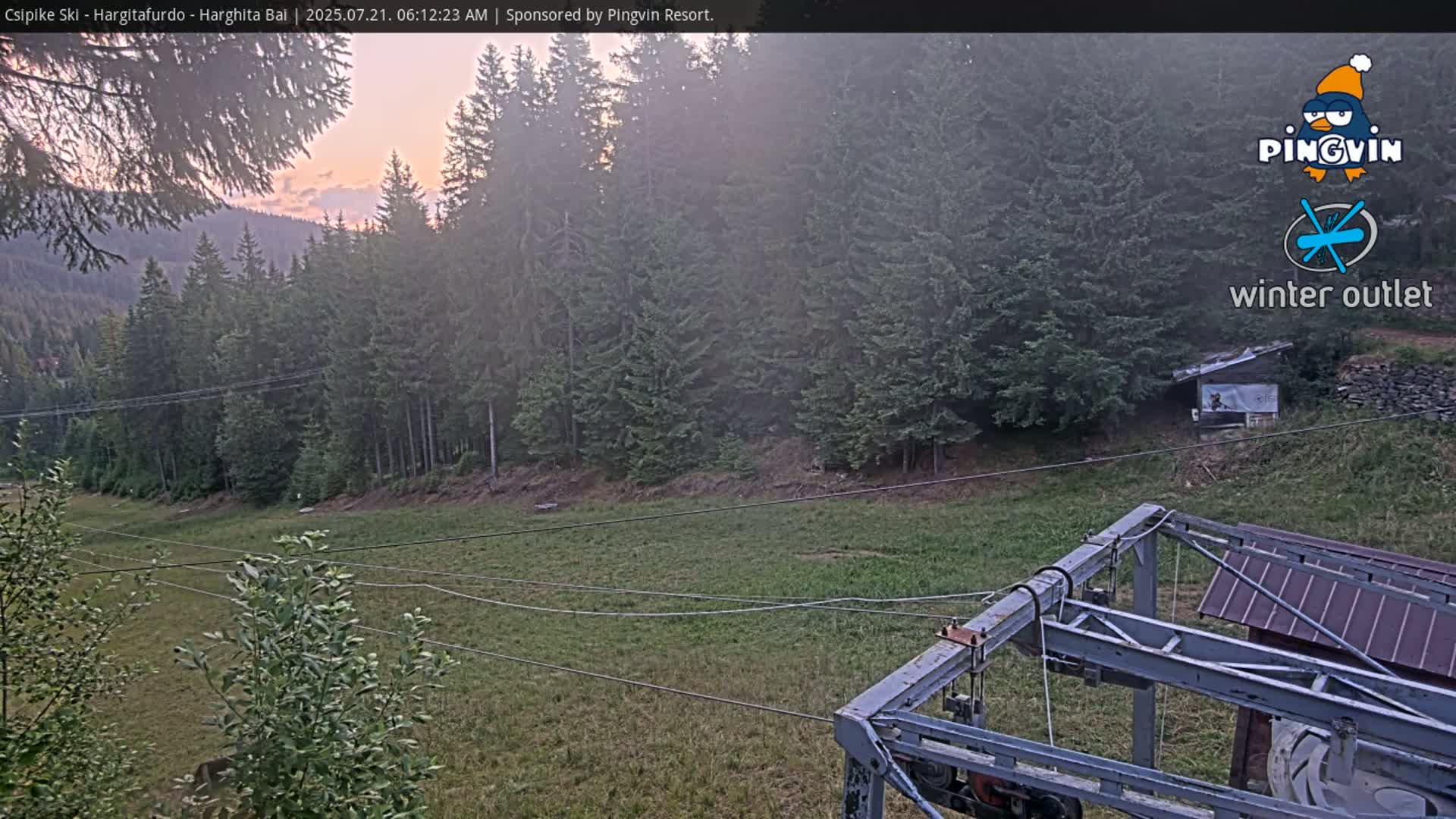 Harghita Băi, Hargitafurdo Ski Slope & Charlift Live Cam - Miercurea Ciuc, Harghita, Romania