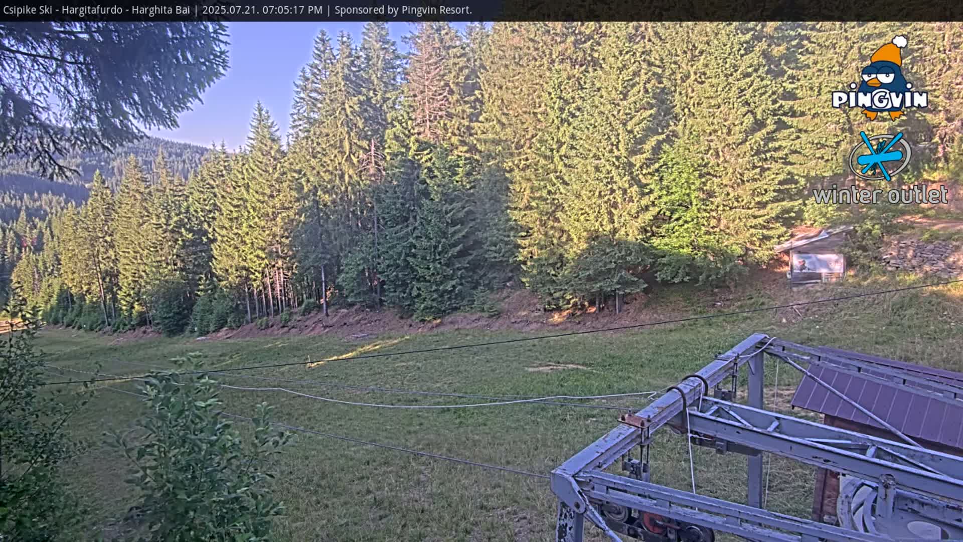 Harghita Băi, Hargitafurdo Ski Slope & Charlift Live Cam - Miercurea Ciuc, Harghita, Romania