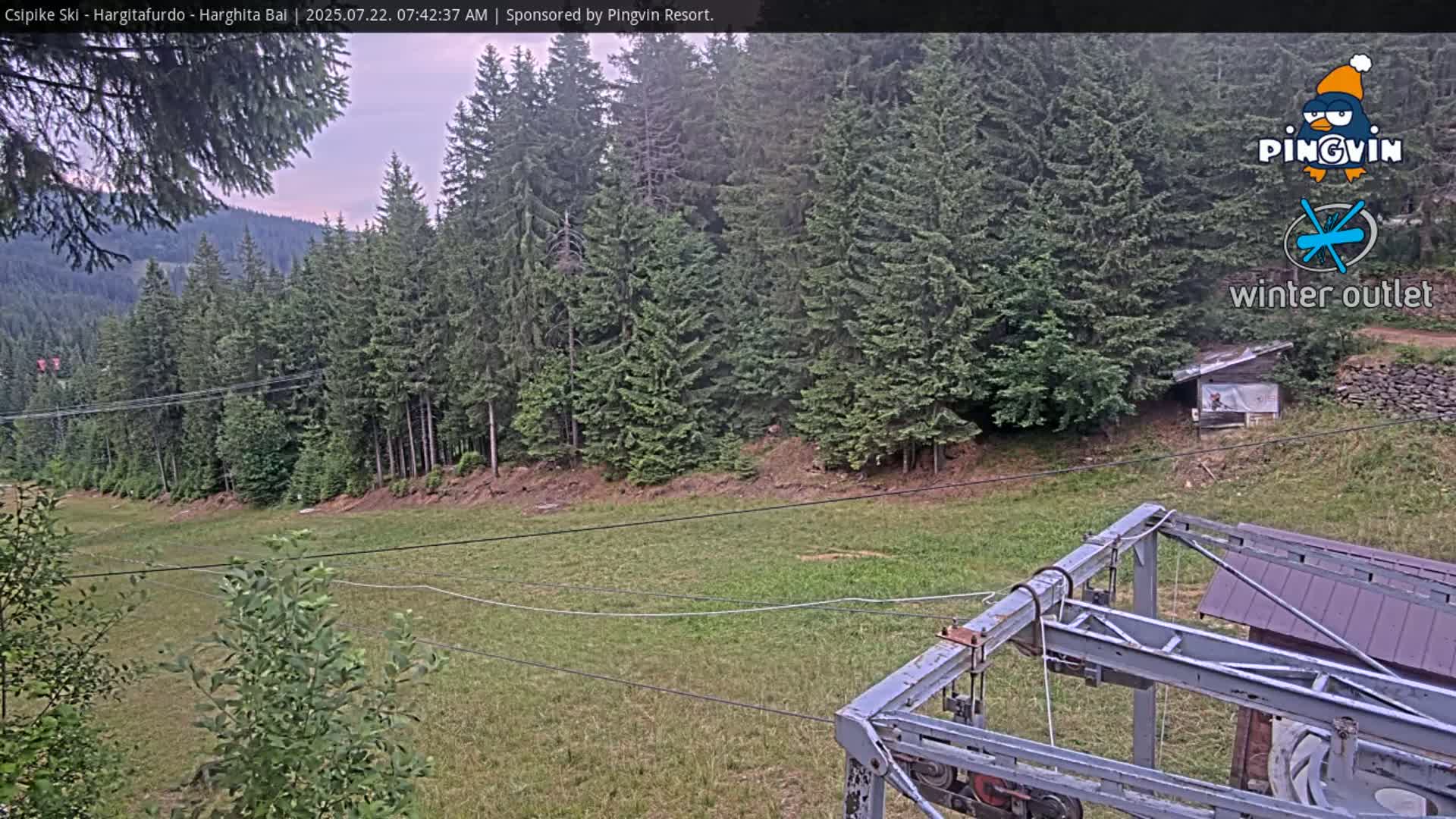 Harghita Băi, Hargitafurdo Ski Slope & Charlift Live Cam - Miercurea Ciuc, Harghita, Romania