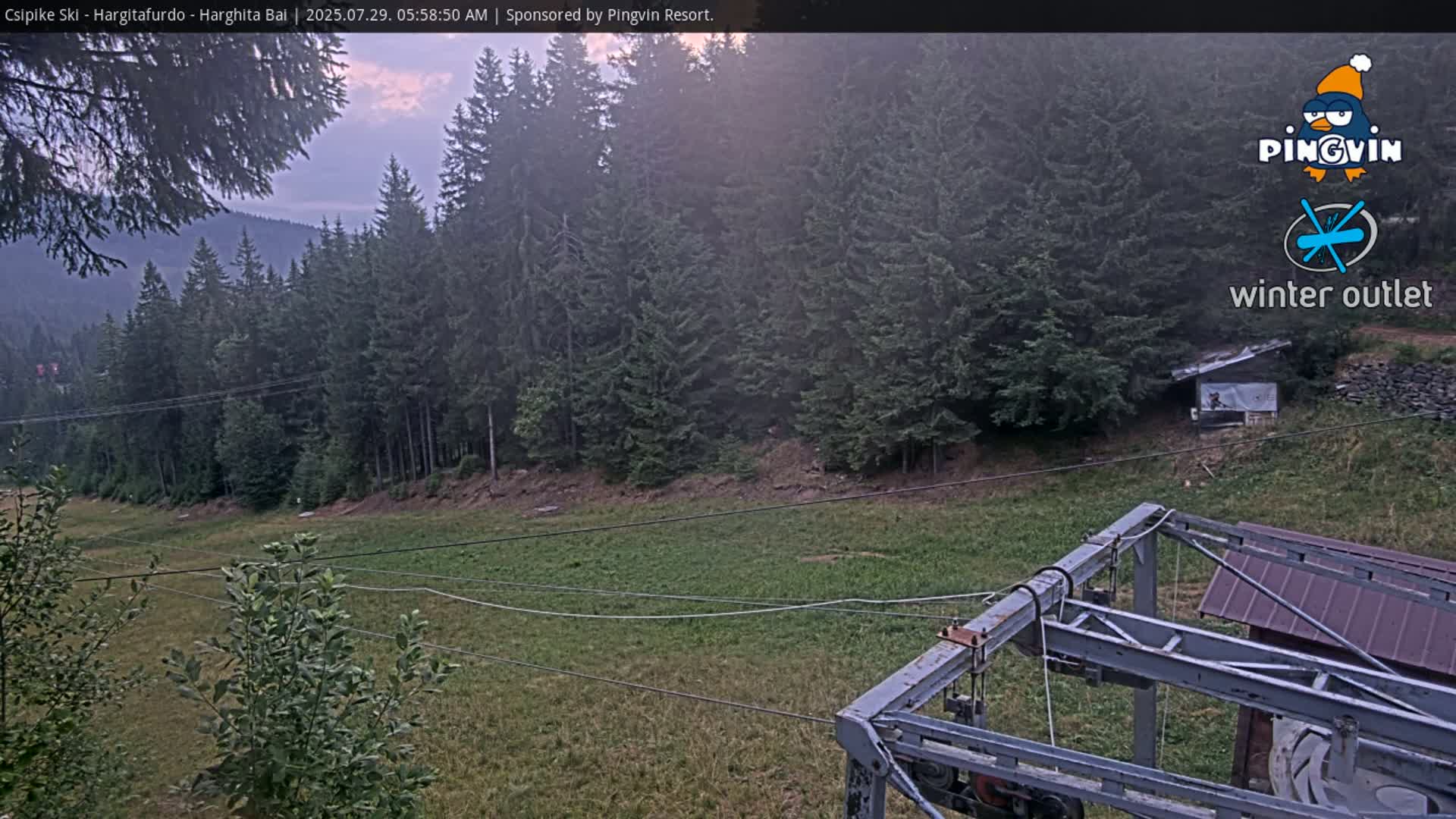 Harghita Băi, Hargitafurdo Ski Slope & Charlift Live Cam - Miercurea Ciuc, Harghita, Romania