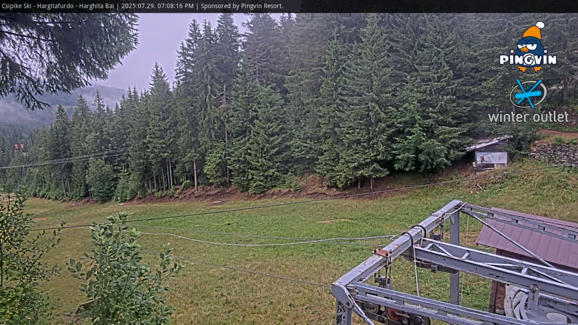 Harghita Băi, Hargitafurdo Ski Slope & Charlift Live Cam - Miercurea Ciuc, Harghita, Romania
