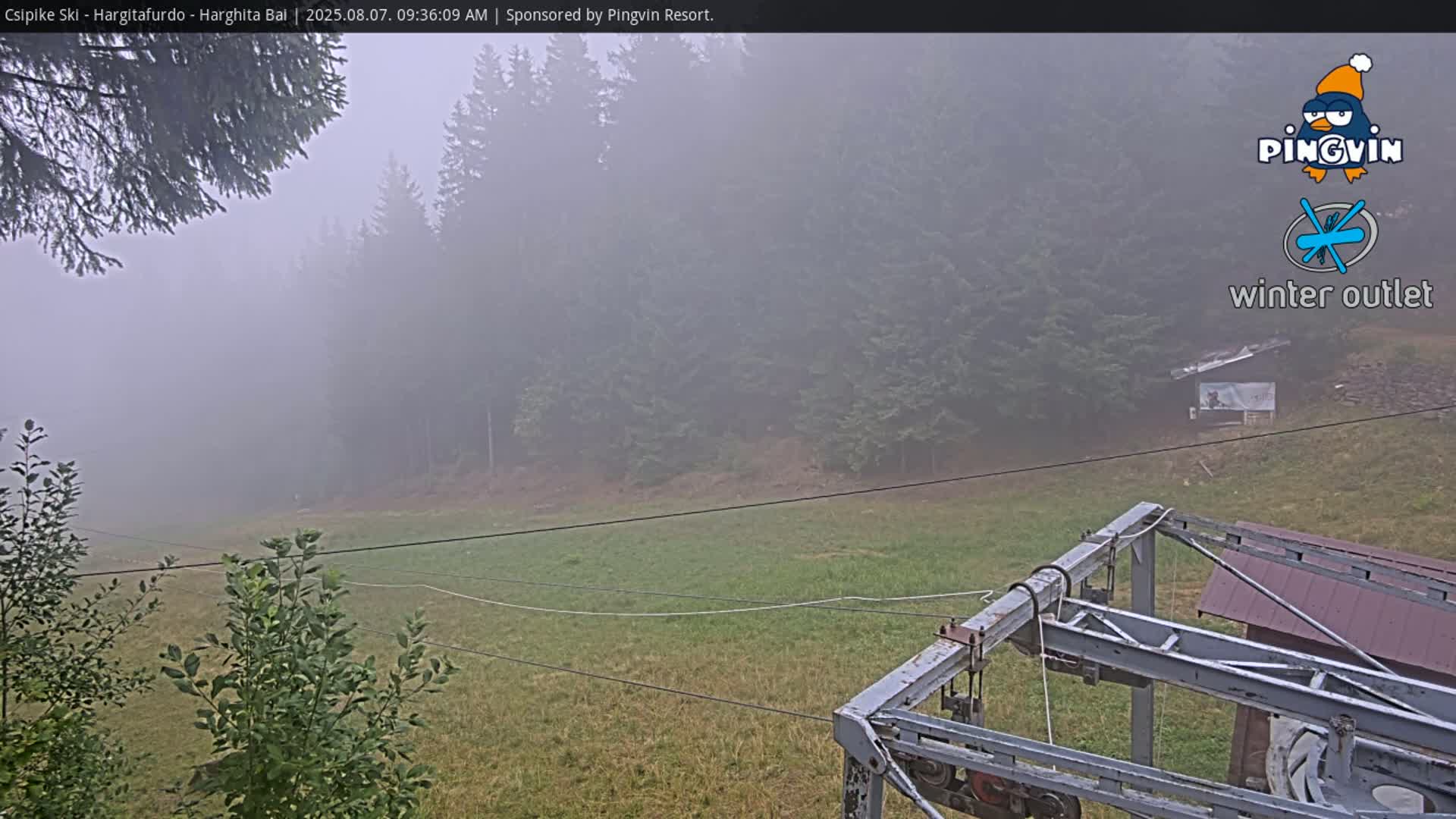 Harghita Băi, Hargitafurdo Ski Slope & Charlift Live Cam - Miercurea Ciuc, Harghita, Romania