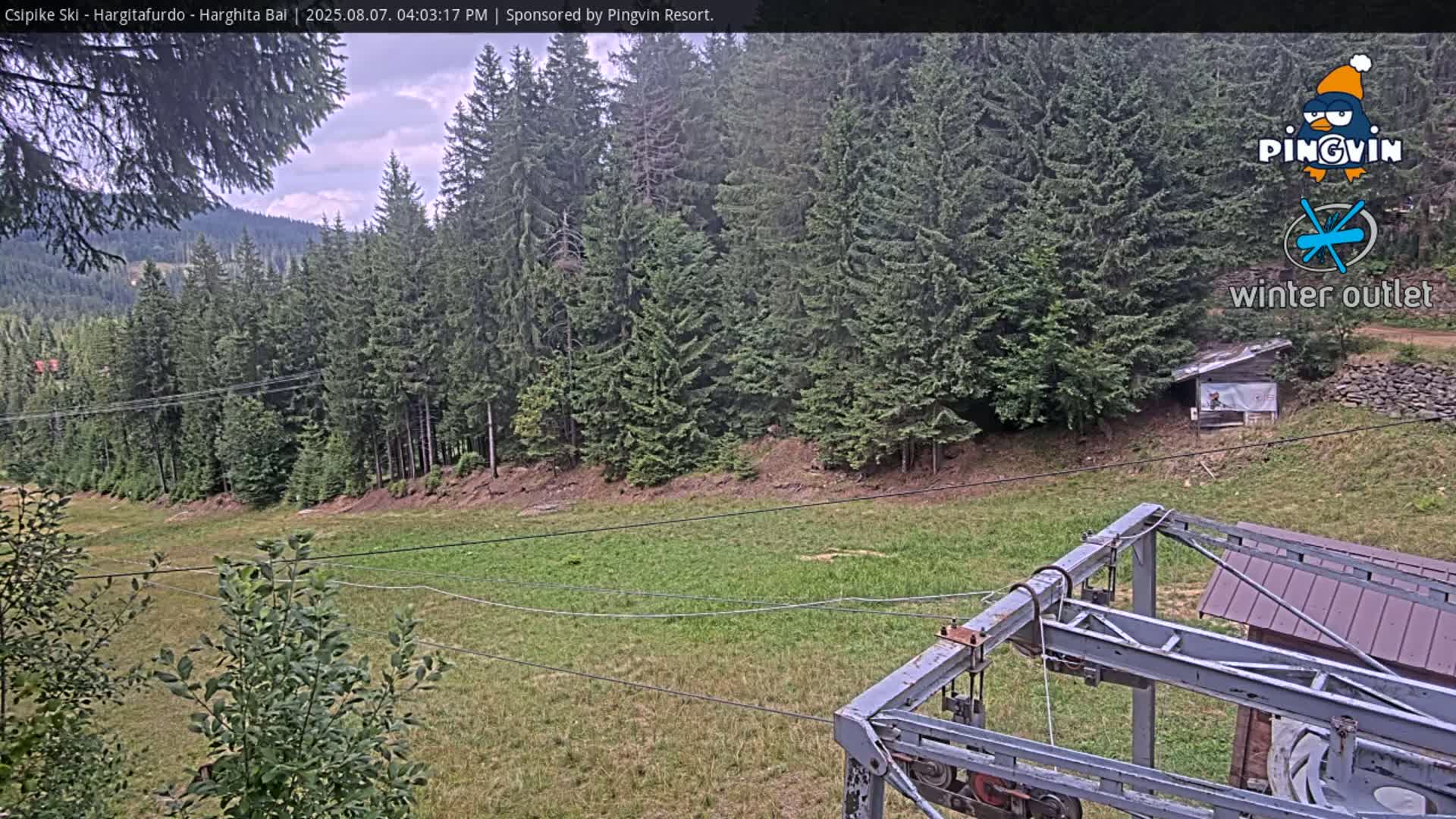 Harghita Băi, Hargitafurdo Ski Slope & Charlift Live Cam - Miercurea Ciuc, Harghita, Romania