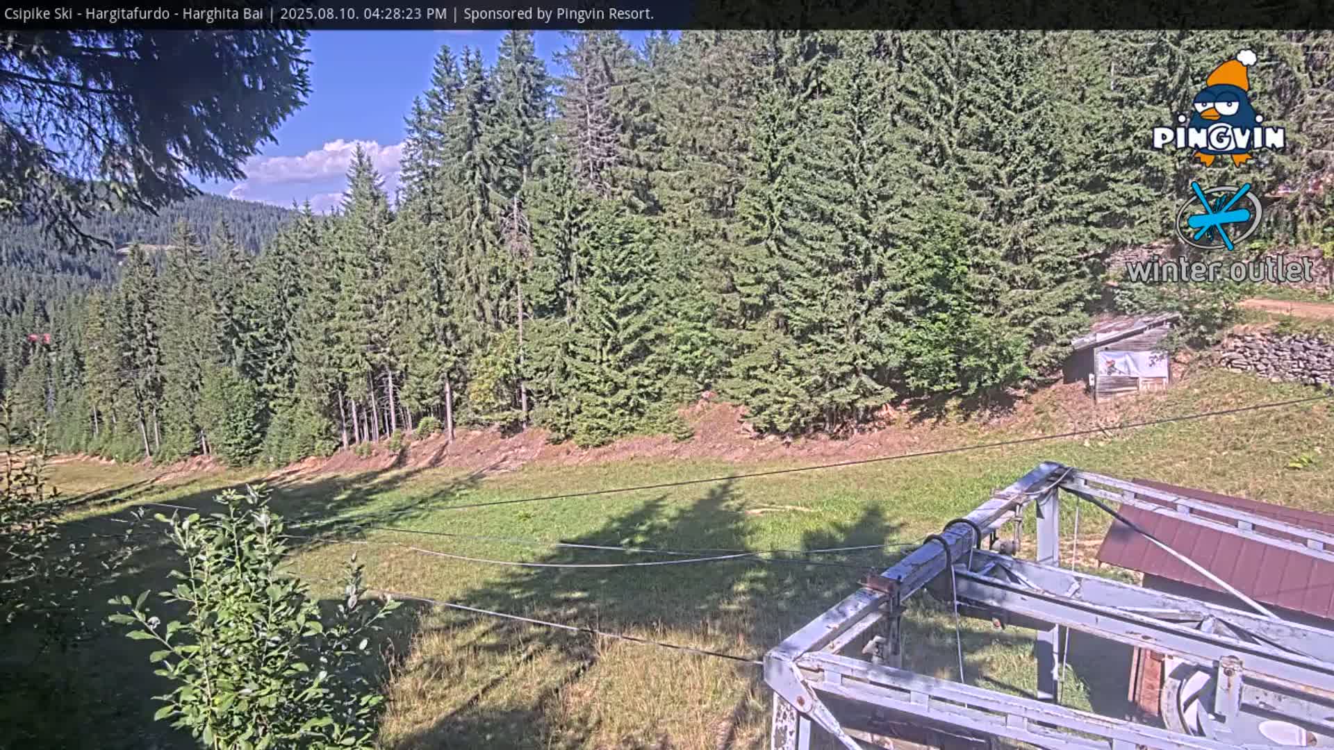 Harghita Băi, Hargitafurdo Ski Slope & Charlift Live Cam - Miercurea Ciuc, Harghita, Romania
