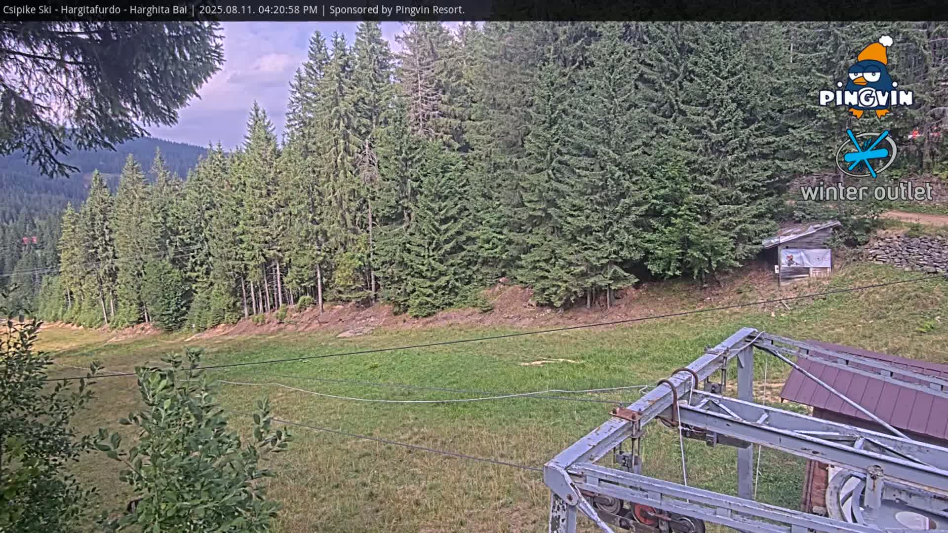 Harghita Băi, Hargitafurdo Ski Slope & Charlift Live Cam - Miercurea Ciuc, Harghita, Romania