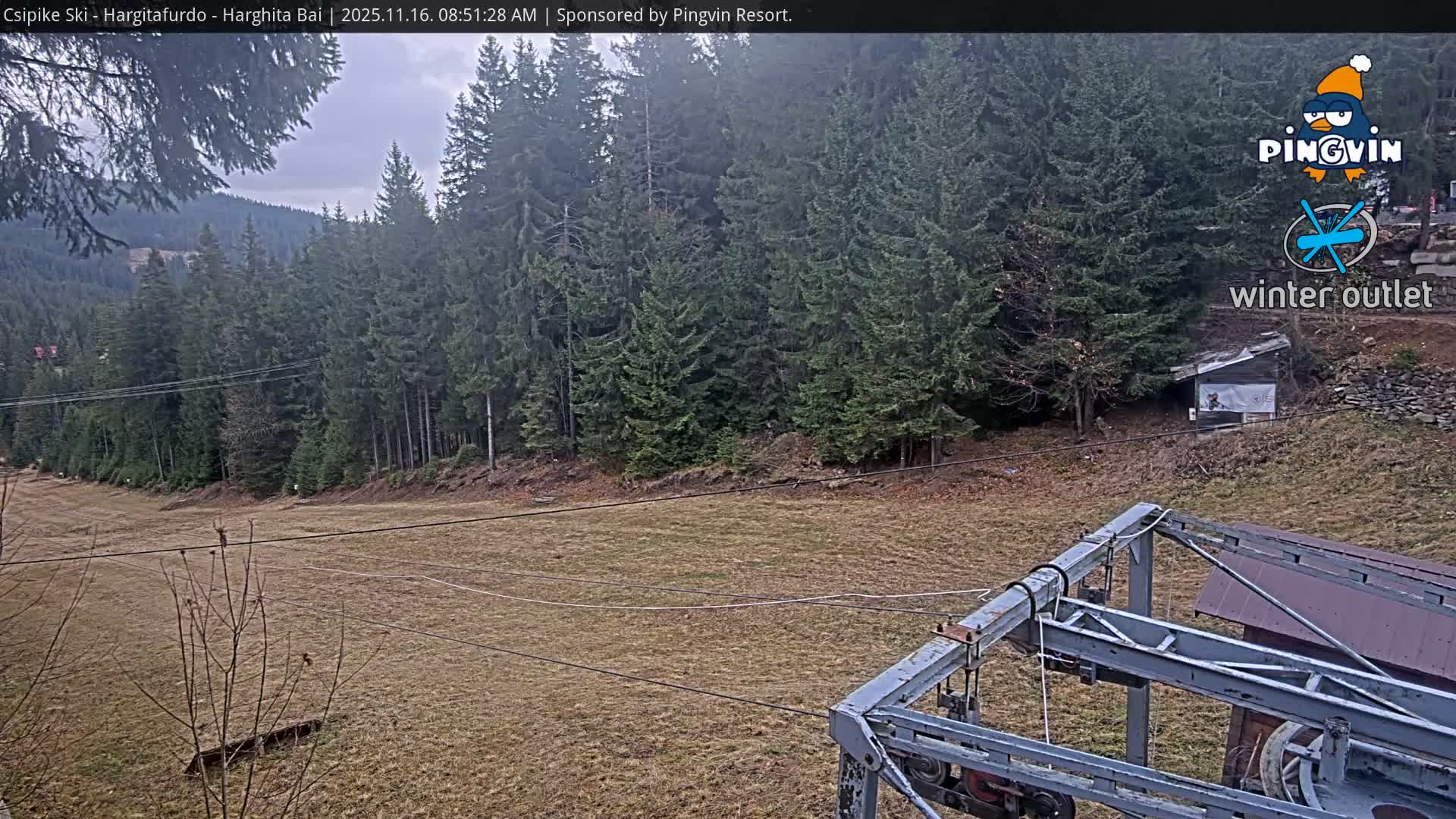 Harghita Băi, Hargitafurdo Ski Slope & Charlift Live Cam - Miercurea Ciuc, Harghita, Romania