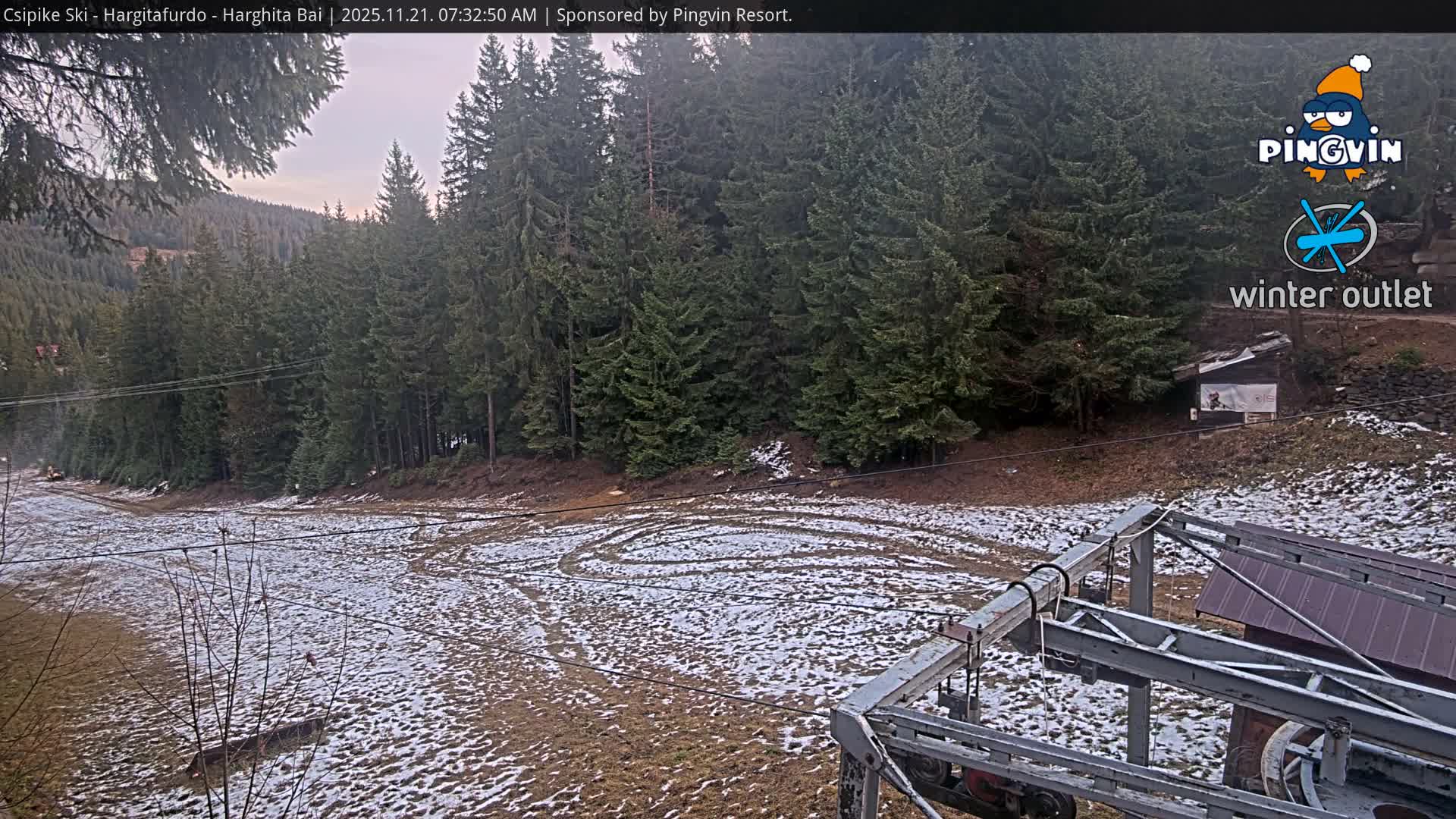 Harghita Băi, Hargitafurdo Ski Slope & Charlift Live Cam - Miercurea Ciuc, Harghita, Romania