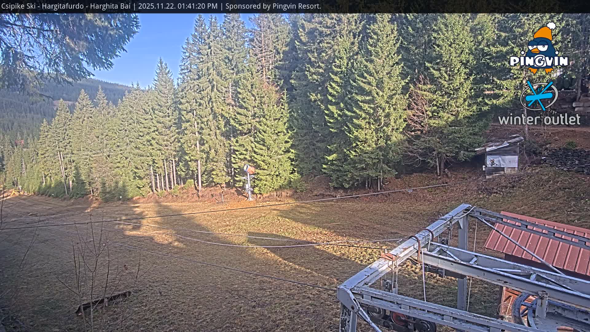 Harghita Băi, Hargitafurdo Ski Slope & Charlift Live Cam - Miercurea Ciuc, Harghita, Romania