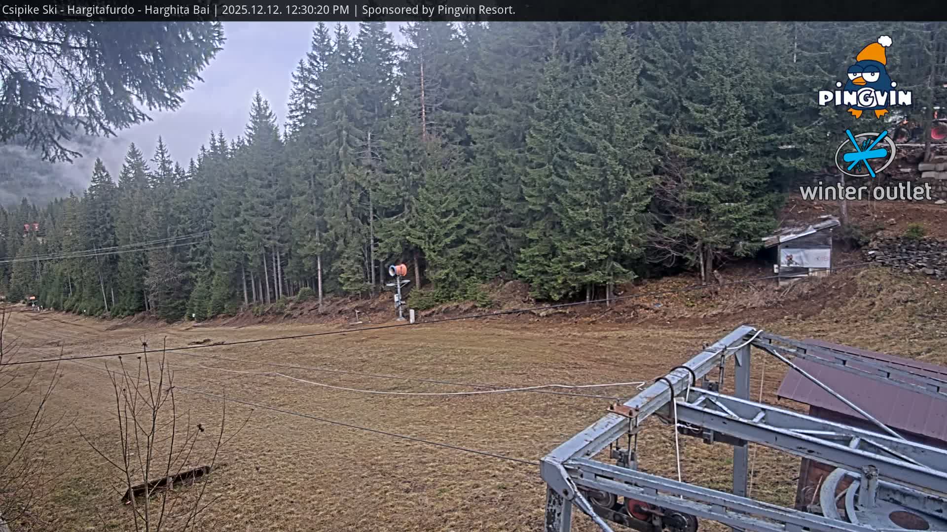 Harghita Băi, Hargitafurdo Ski Slope & Charlift Live Cam - Miercurea Ciuc, Harghita, Romania
