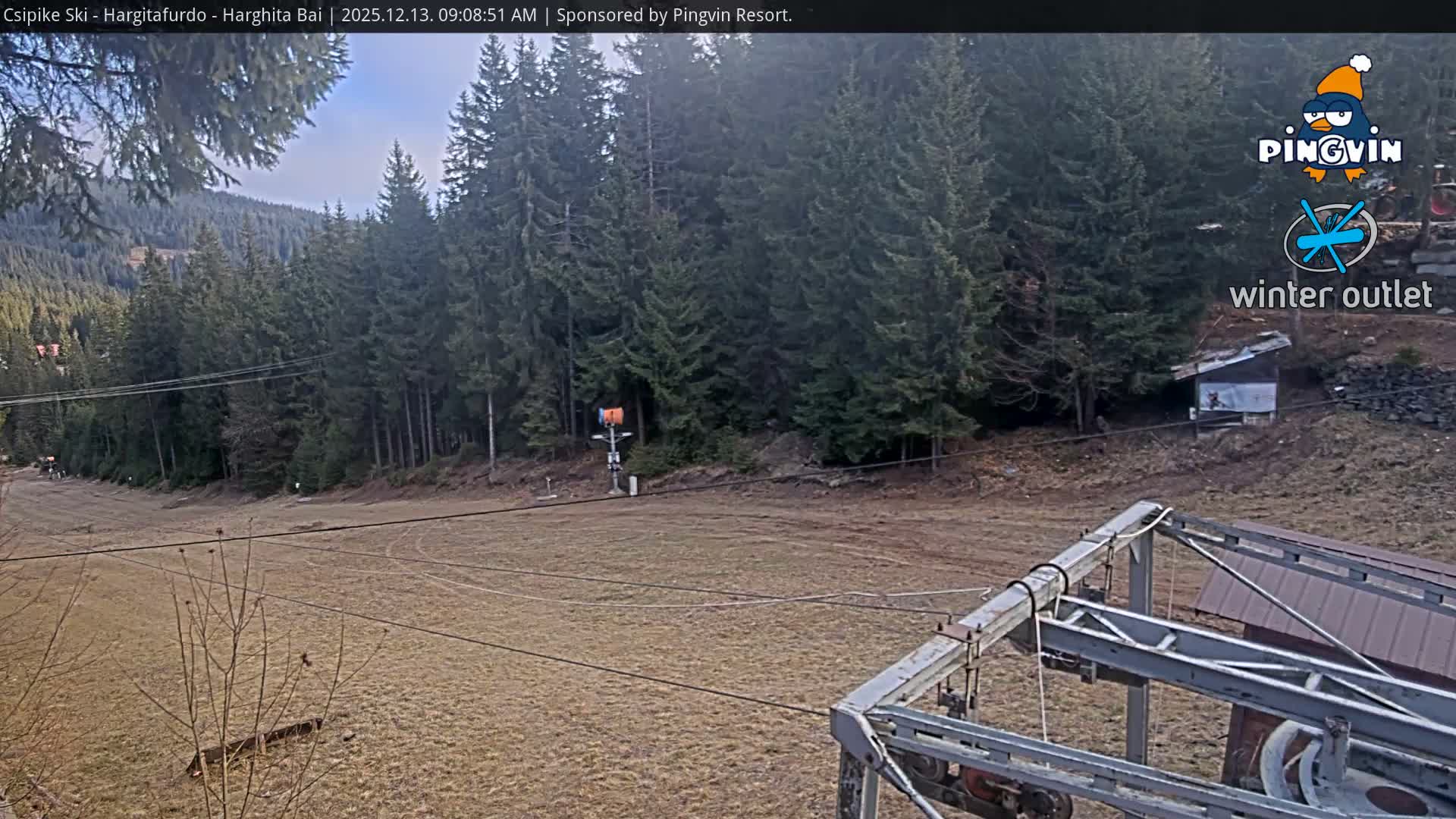 Harghita Băi, Hargitafurdo Ski Slope & Charlift Live Cam - Miercurea Ciuc, Harghita, Romania