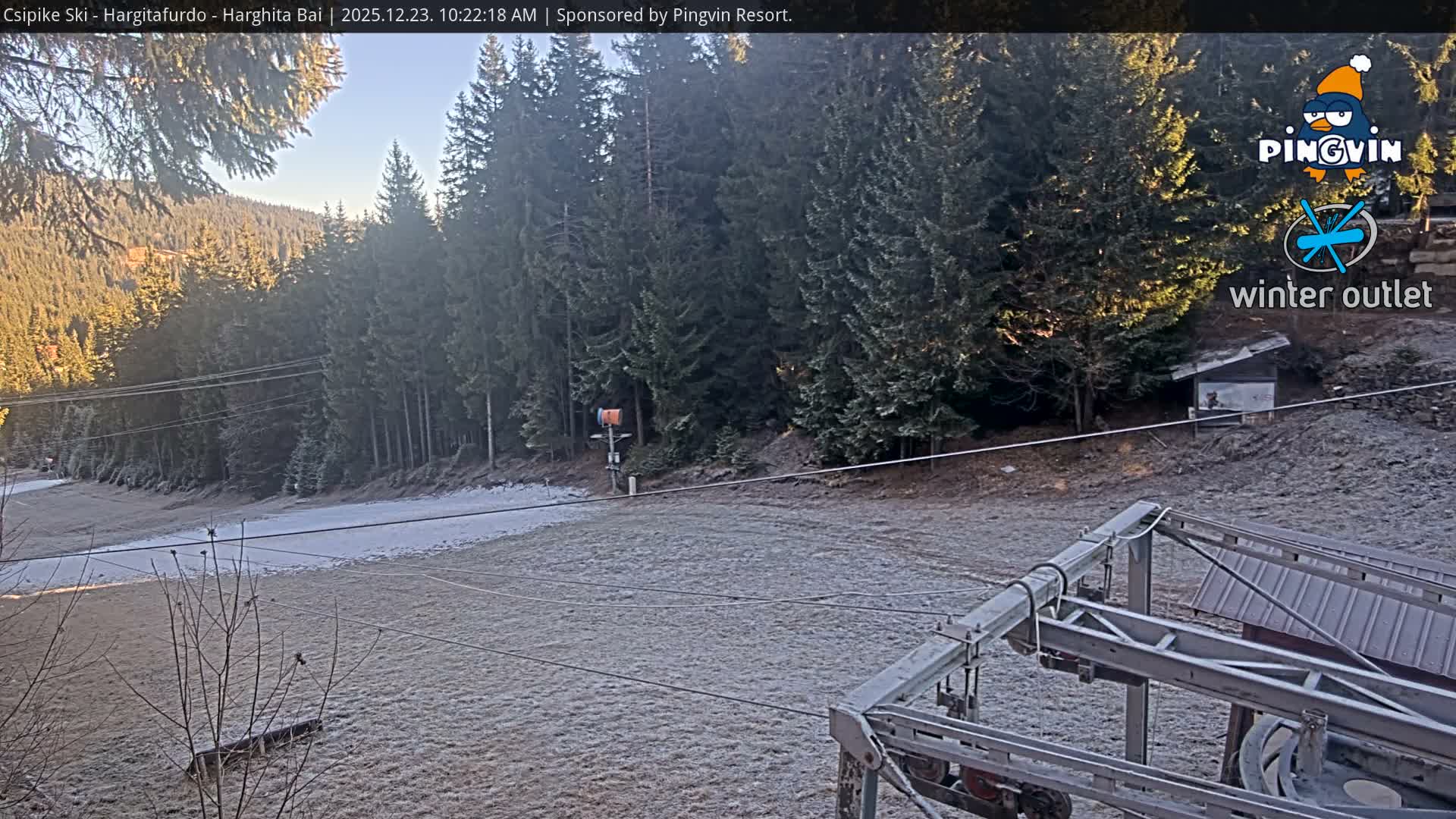 Harghita Băi, Hargitafurdo Ski Slope & Charlift Live Cam - Miercurea Ciuc, Harghita, Romania