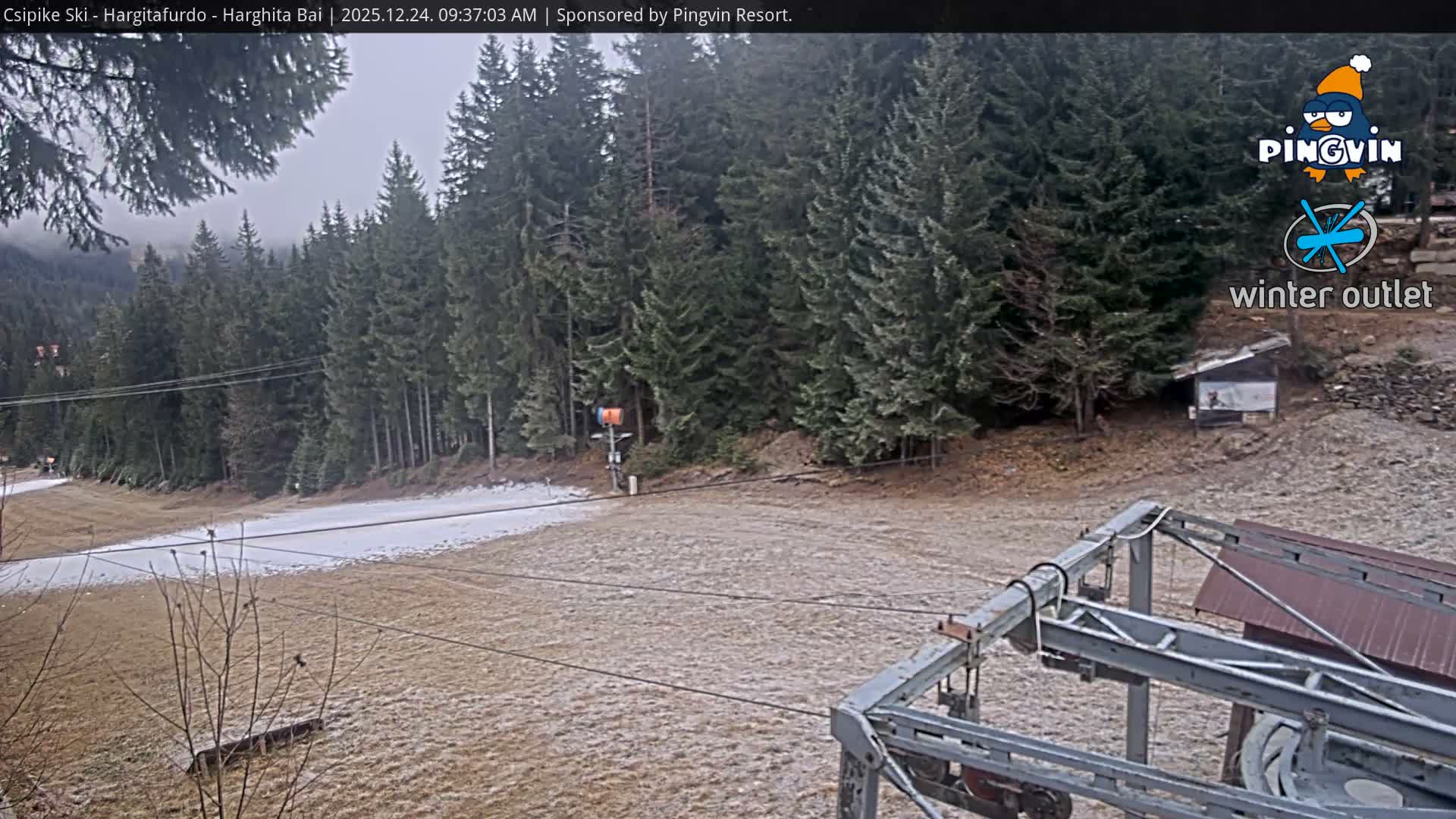 Harghita Băi, Hargitafurdo Ski Slope & Charlift Live Cam - Miercurea Ciuc, Harghita, Romania