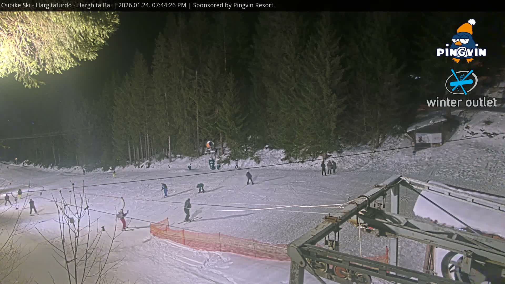 Harghita Băi, Hargitafurdo Ski Slope & Charlift Live Cam - Miercurea Ciuc, Harghita, Romania