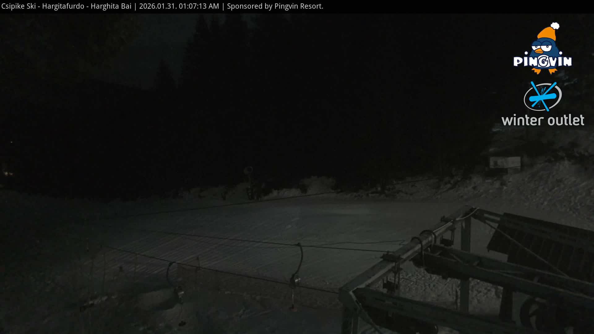 Harghita Băi, Hargitafurdo Ski Slope & Charlift Live Cam - Miercurea Ciuc, Harghita, Romania