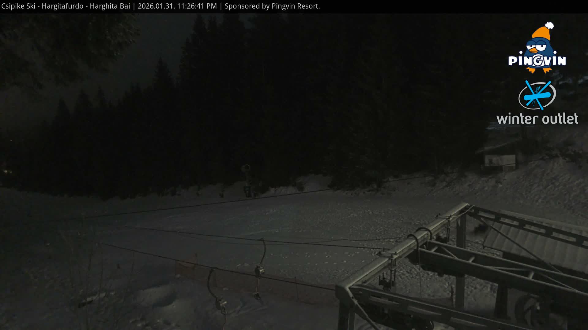 Harghita Băi, Hargitafurdo Ski Slope & Charlift Live Cam - Miercurea Ciuc, Harghita, Romania