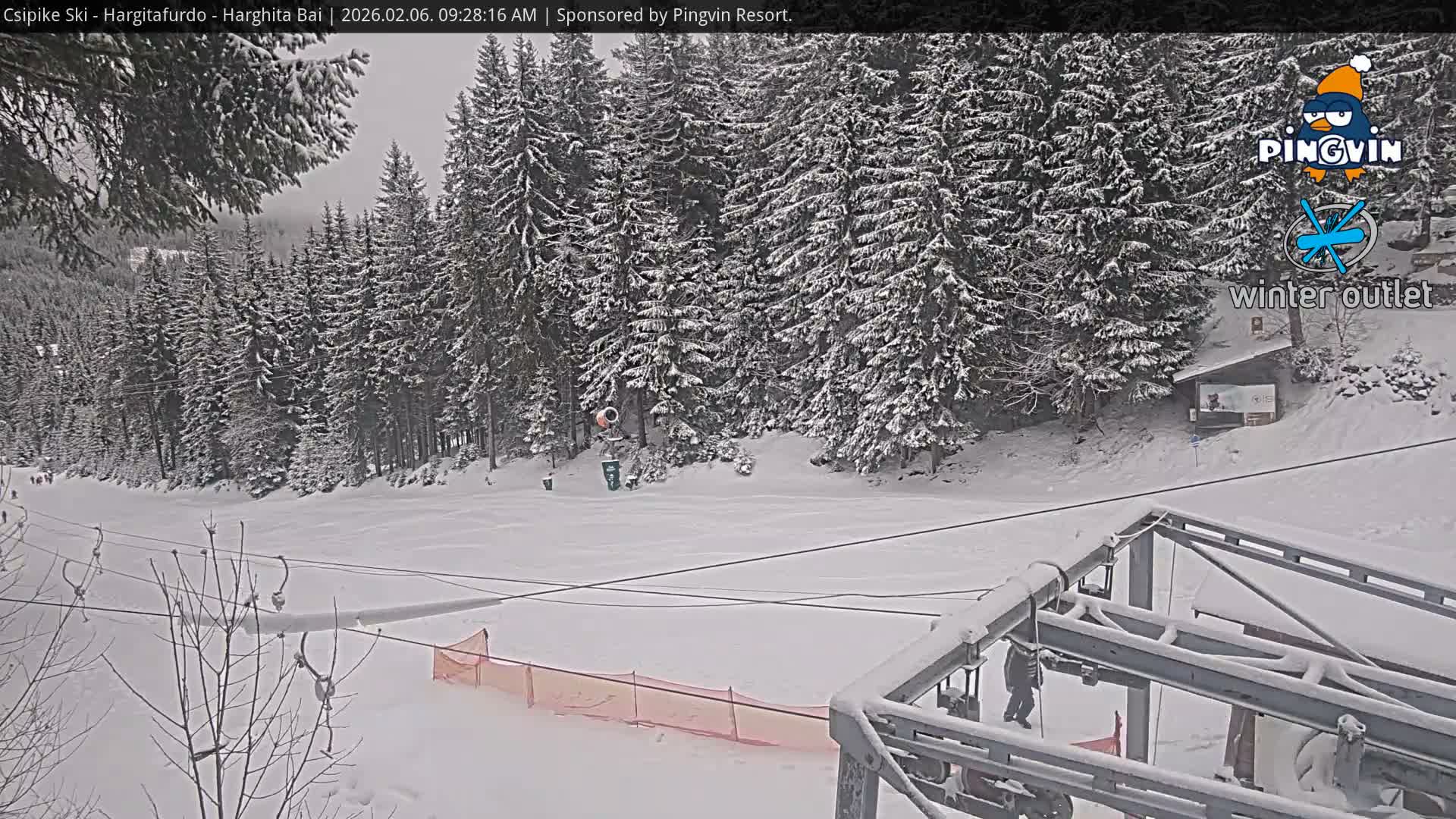 Harghita Băi, Hargitafurdo Ski Slope & Charlift Live Cam - Miercurea Ciuc, Harghita, Romania
