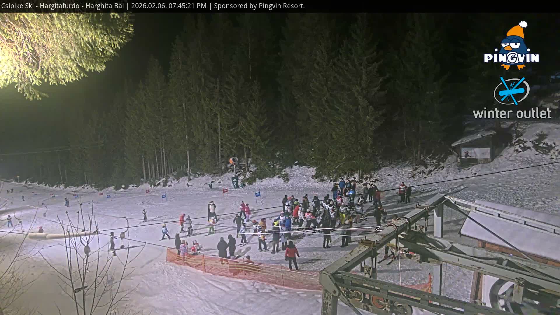Harghita Băi, Hargitafurdo Ski Slope & Charlift Live Cam - Miercurea Ciuc, Harghita, Romania
