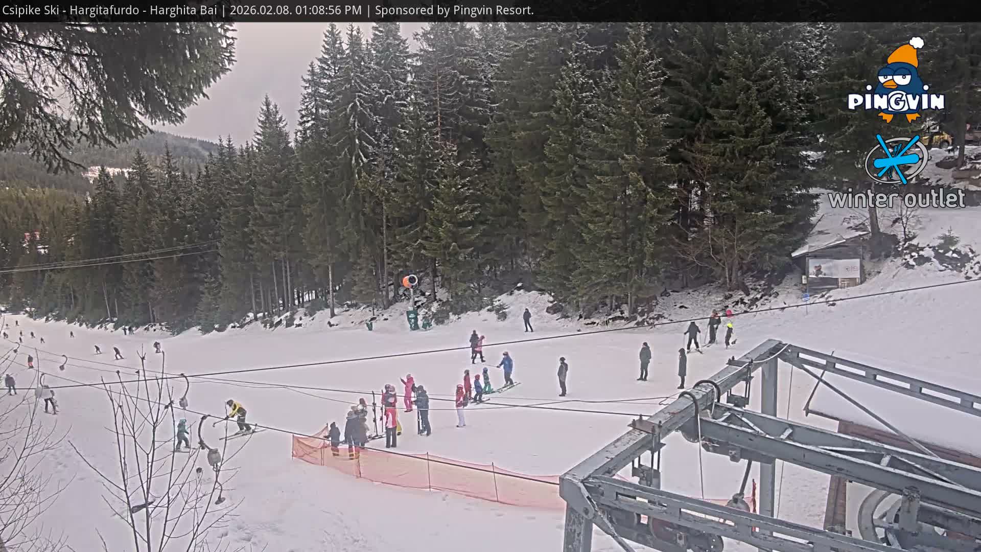 Harghita Băi, Hargitafurdo Ski Slope & Charlift Live Cam - Miercurea Ciuc, Harghita, Romania