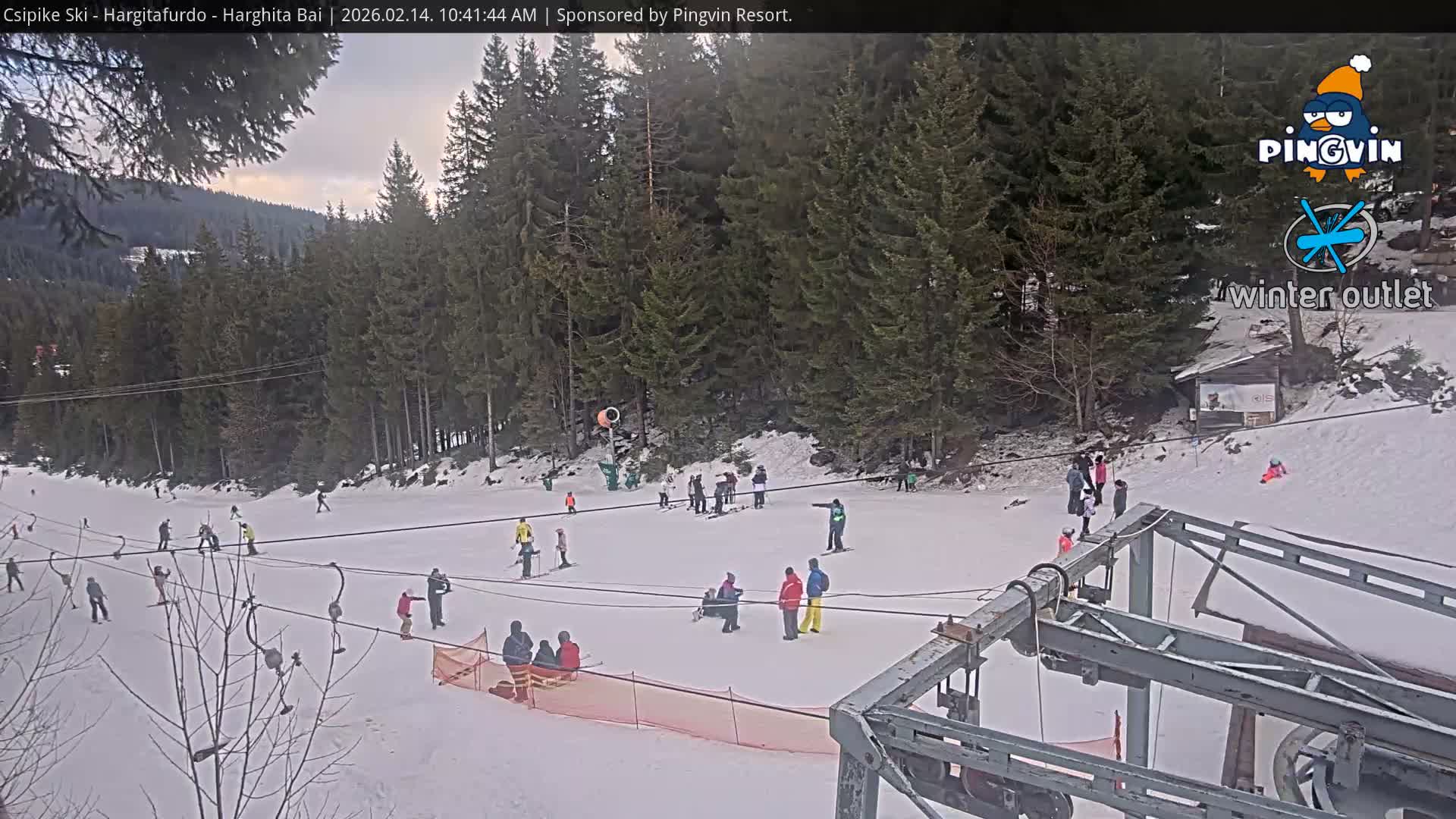 Harghita Băi, Hargitafurdo Ski Slope & Charlift Live Cam - Miercurea Ciuc, Harghita, Romania