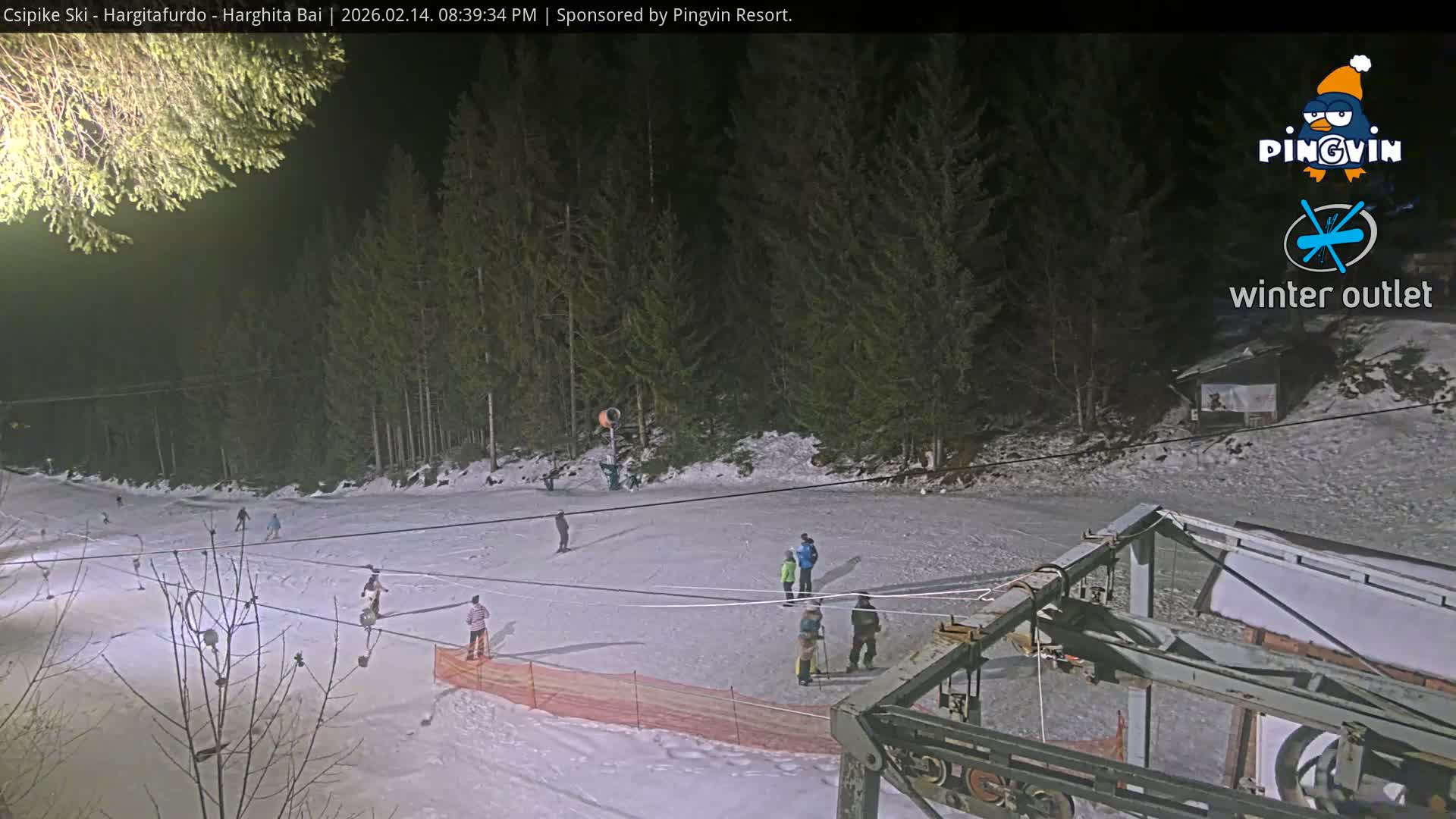 Harghita Băi, Hargitafurdo Ski Slope & Charlift Live Cam - Miercurea Ciuc, Harghita, Romania