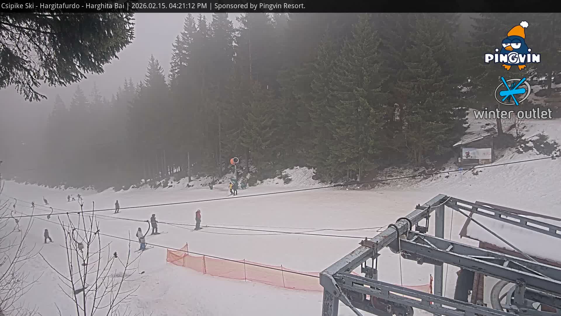 Harghita Băi, Hargitafurdo Ski Slope & Charlift Live Cam - Miercurea Ciuc, Harghita, Romania