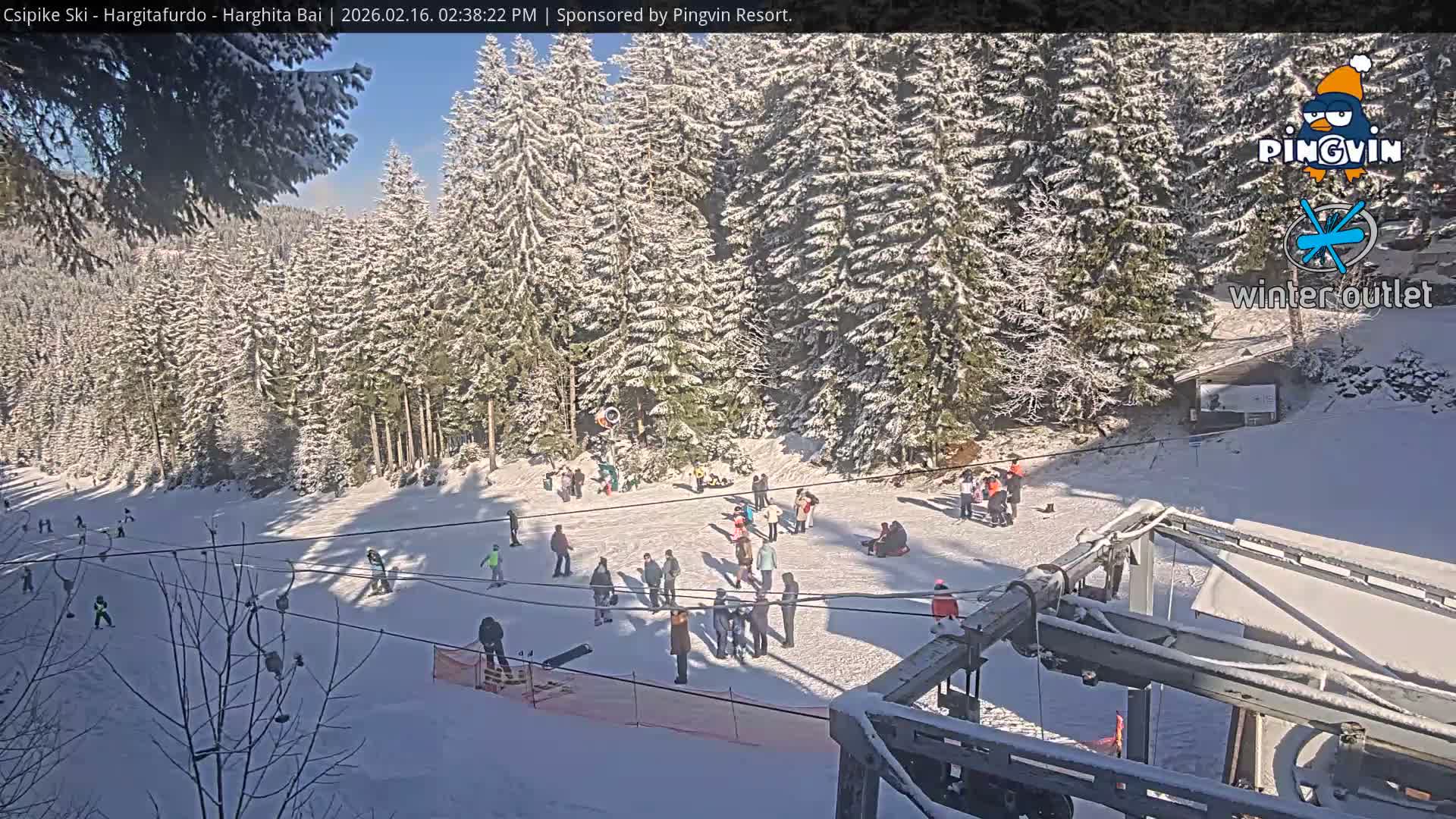 Harghita Băi, Hargitafurdo Ski Slope & Charlift Live Cam - Miercurea Ciuc, Harghita, Romania